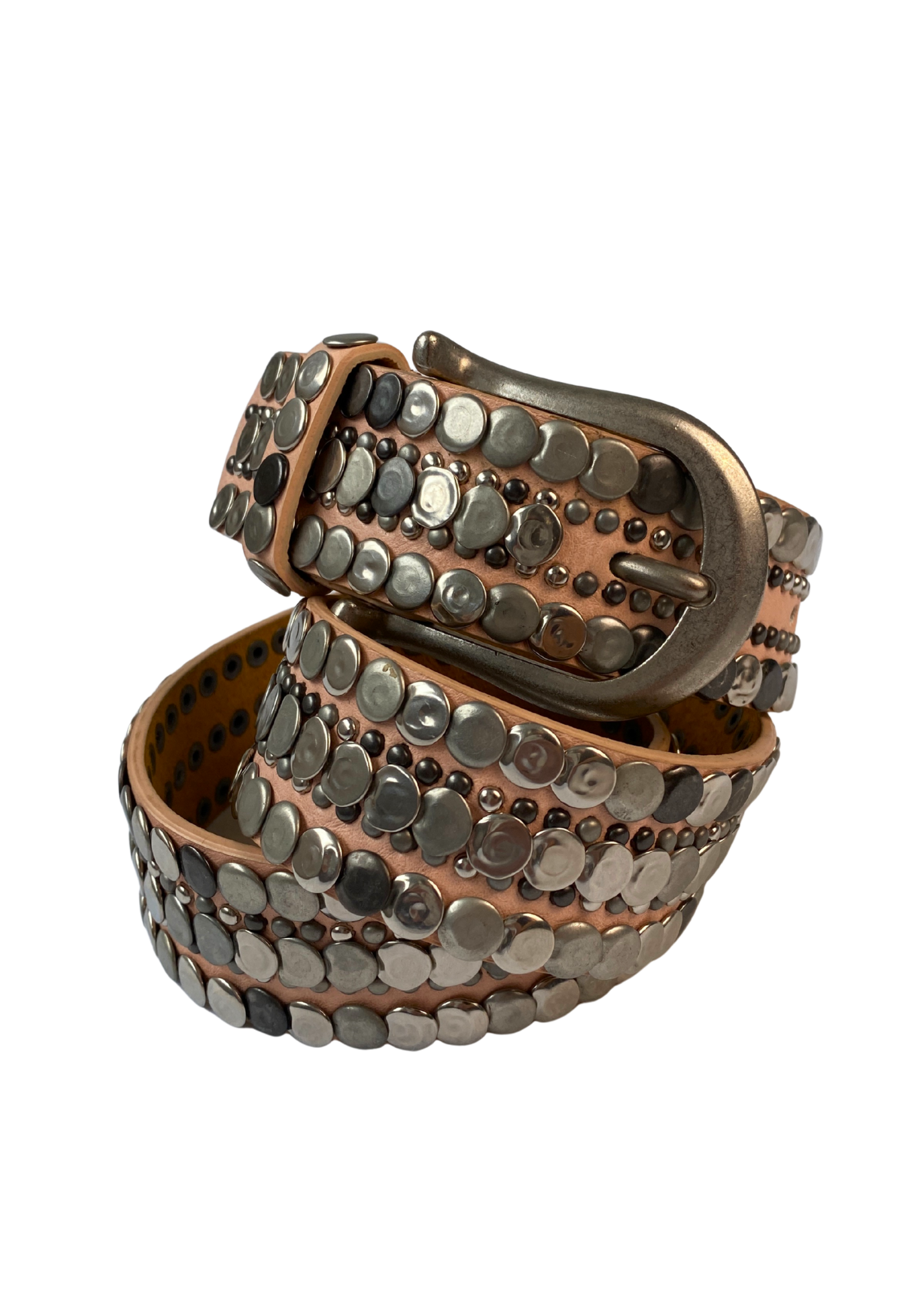 STUDDED Leather Belt