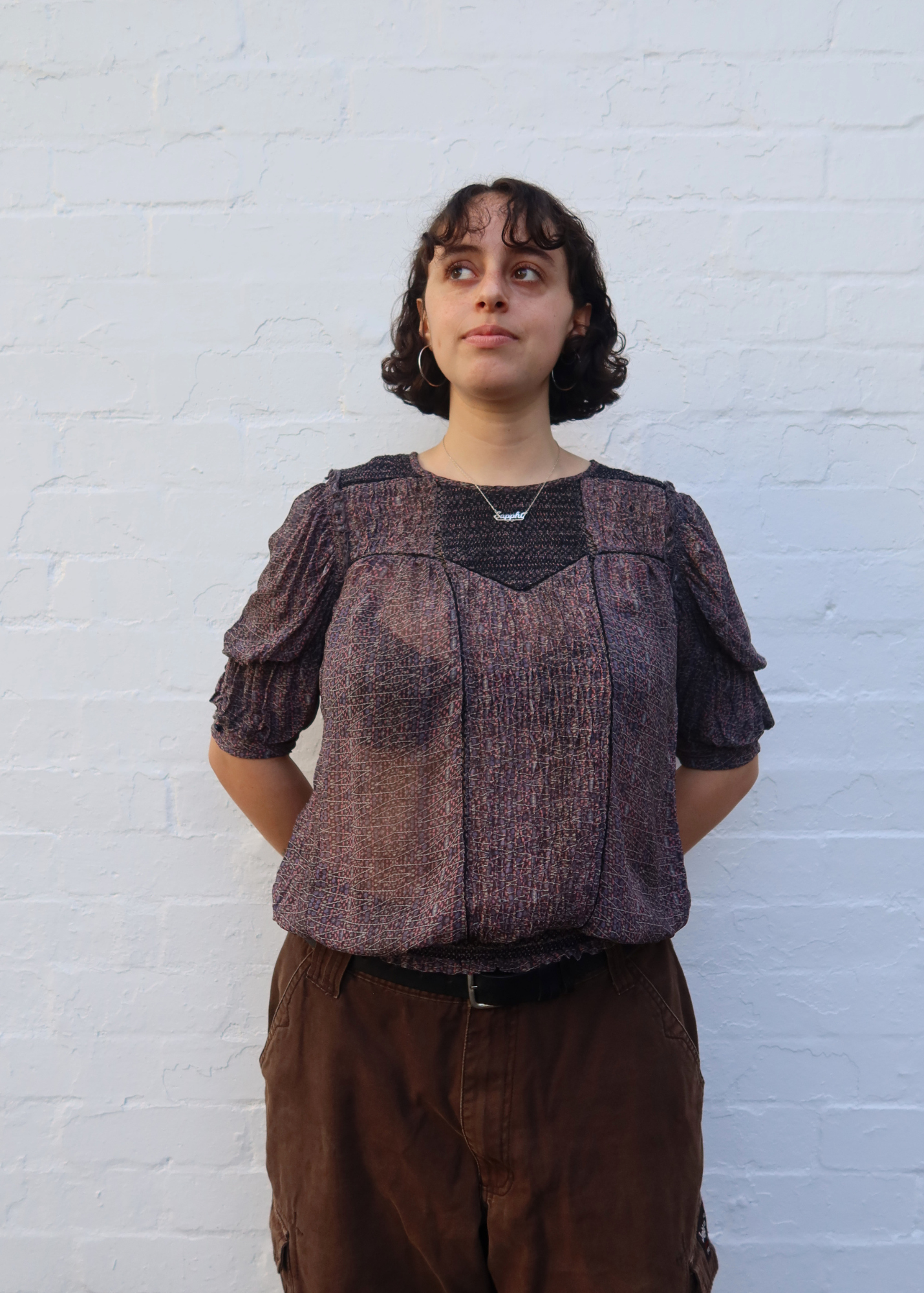 ISABEL MARANT Silk Shirred Floral Top