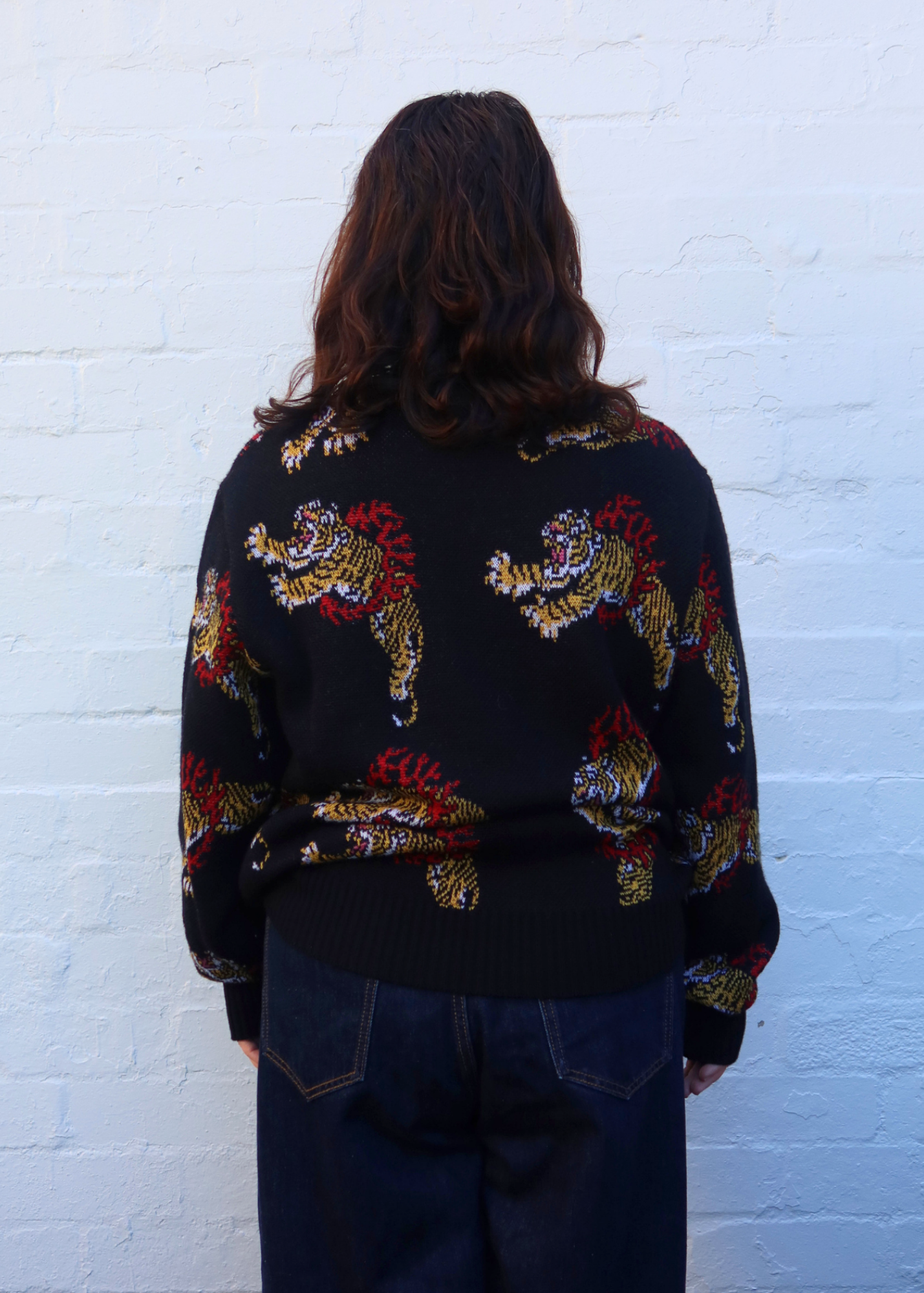 WACKO MARIA/GUILTY PARTIES (BNWT) Tim Lehl Tiger Intarsia Knit Jumper