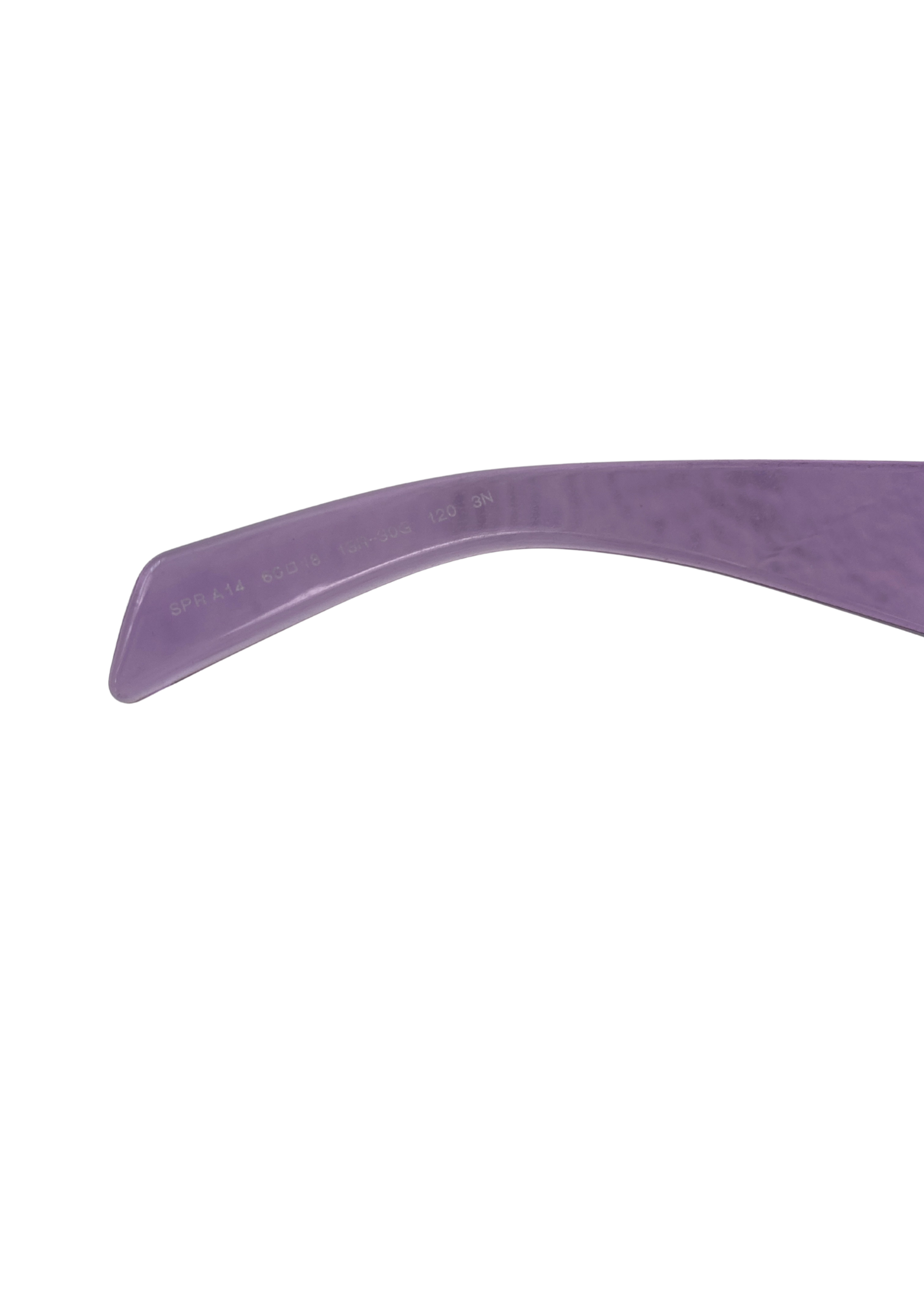 PRADA Transparent Violet Wrap Sunglasses