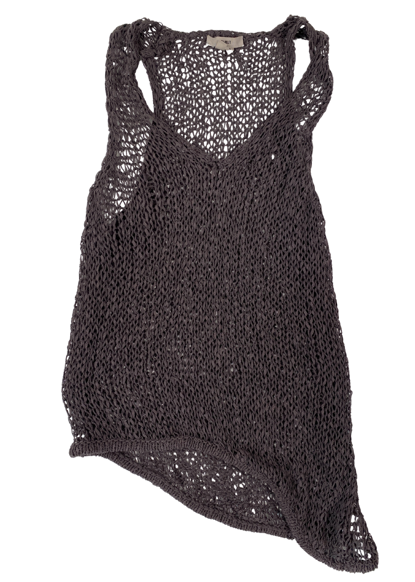 HELMUT LANG Loose Knit Asymmetrical Tank