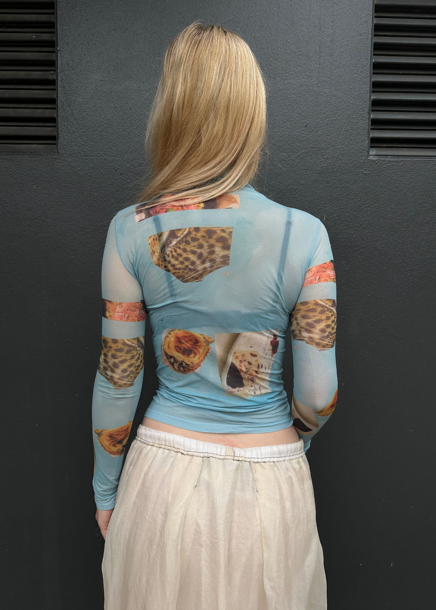 ACNE STUDIOS Print Second Skin Turtle Neck