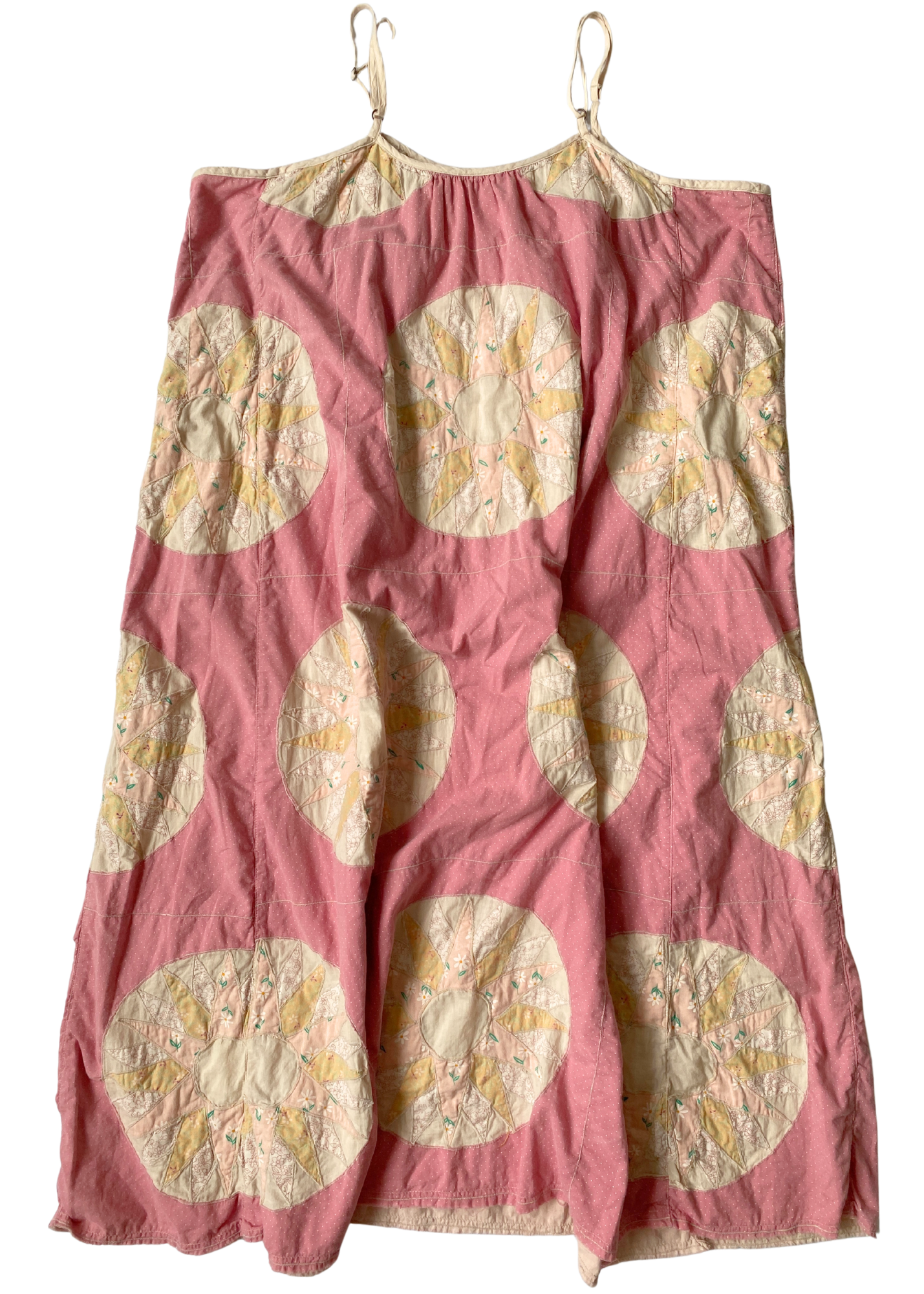 MAGNOLIA PEARL Patchwork Quilt Floral Midi Dress