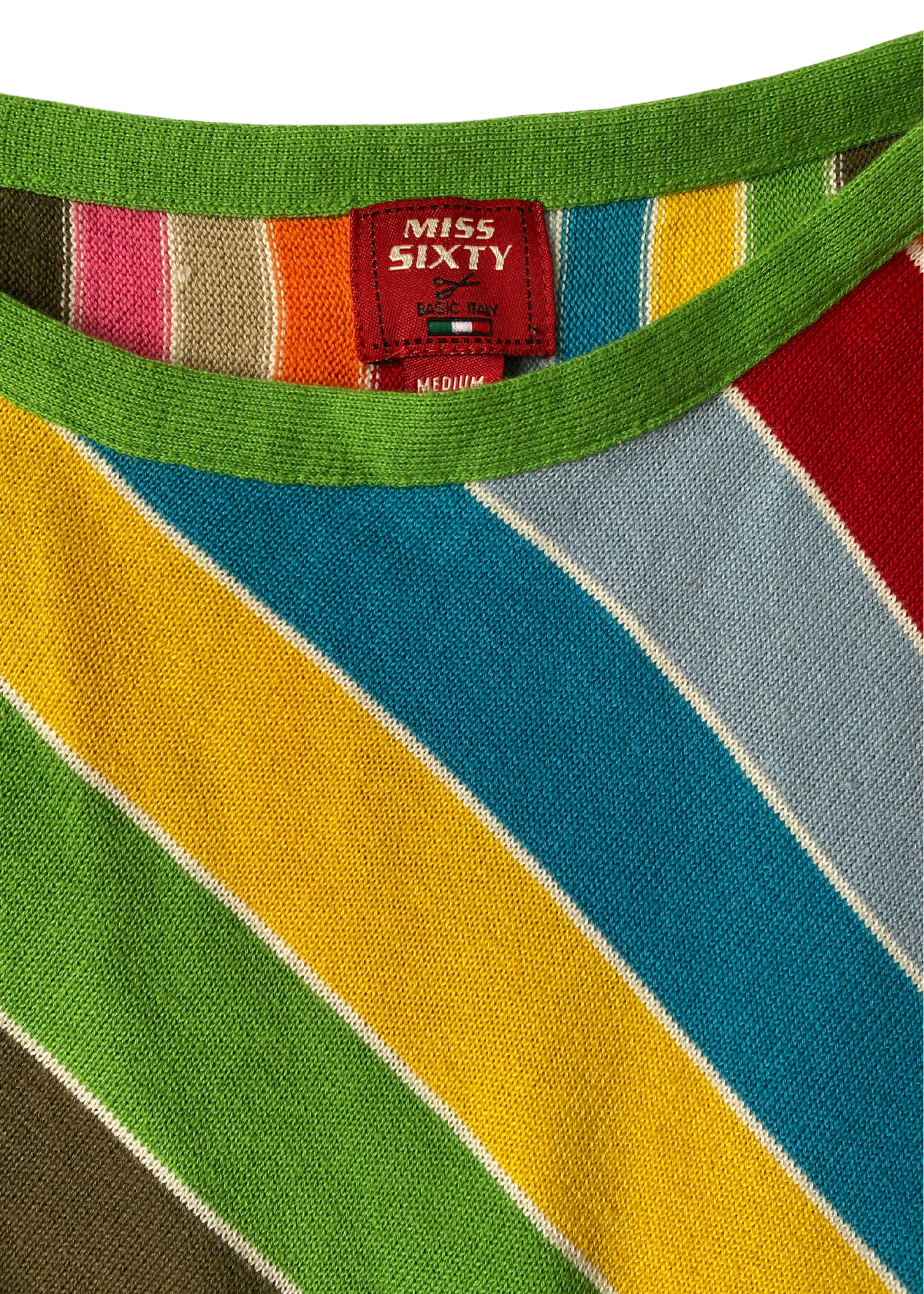 MISS SIXTY Stripe Knit Tank Top