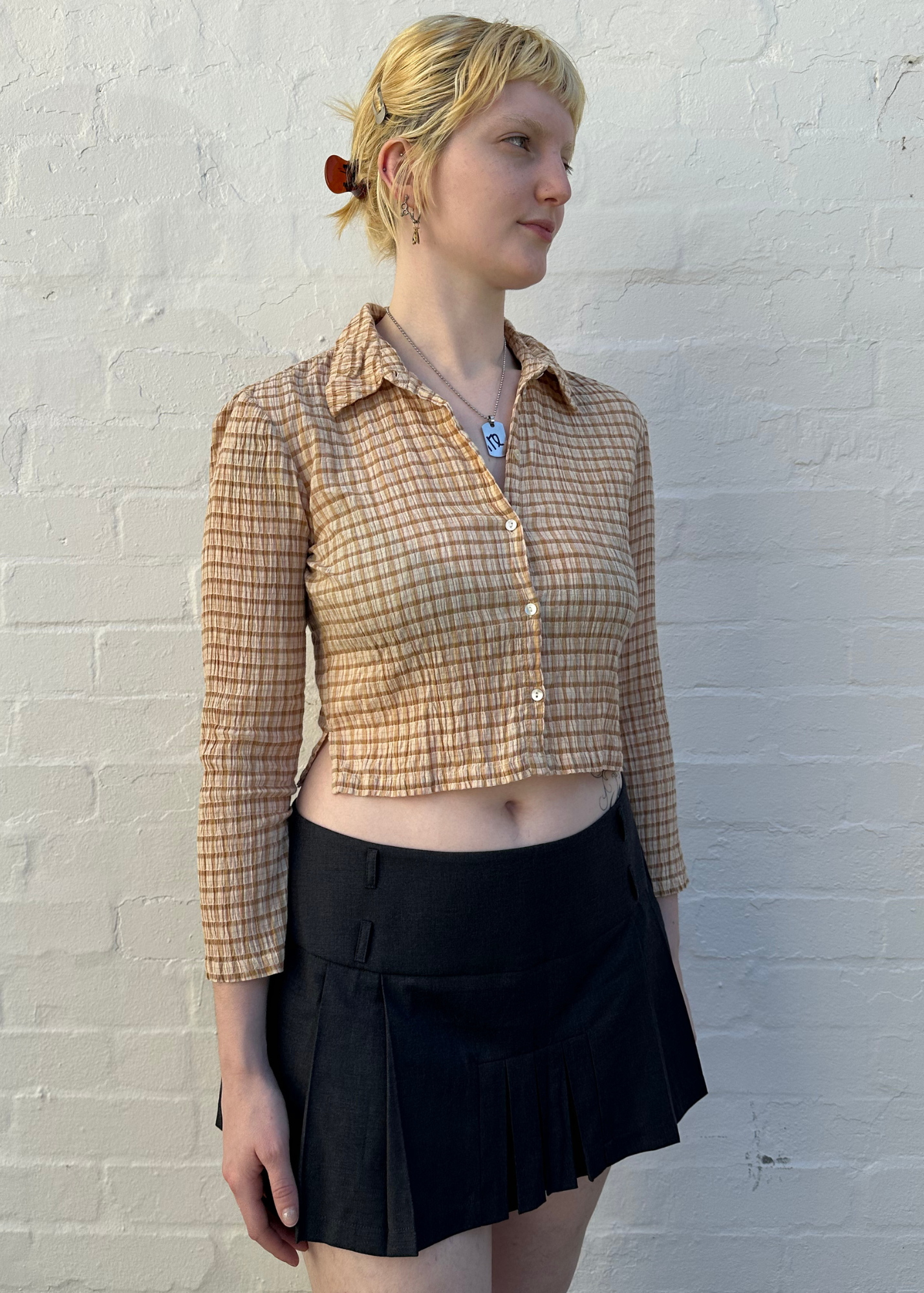 PALOMA WOOL Check Crop Shirt