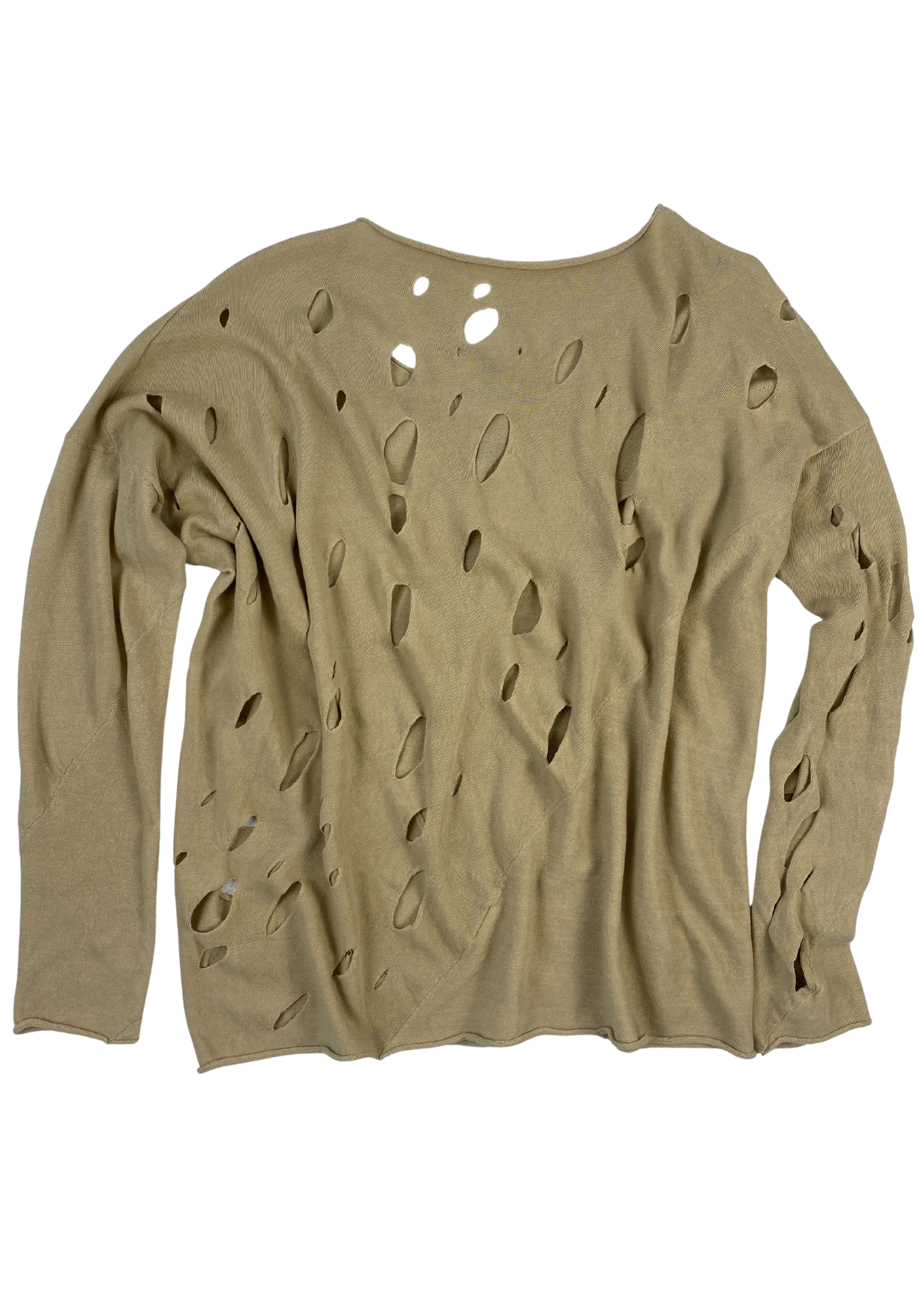 SARAH PACINI (BNWT) Holey Relaxed Long Sleeve Top