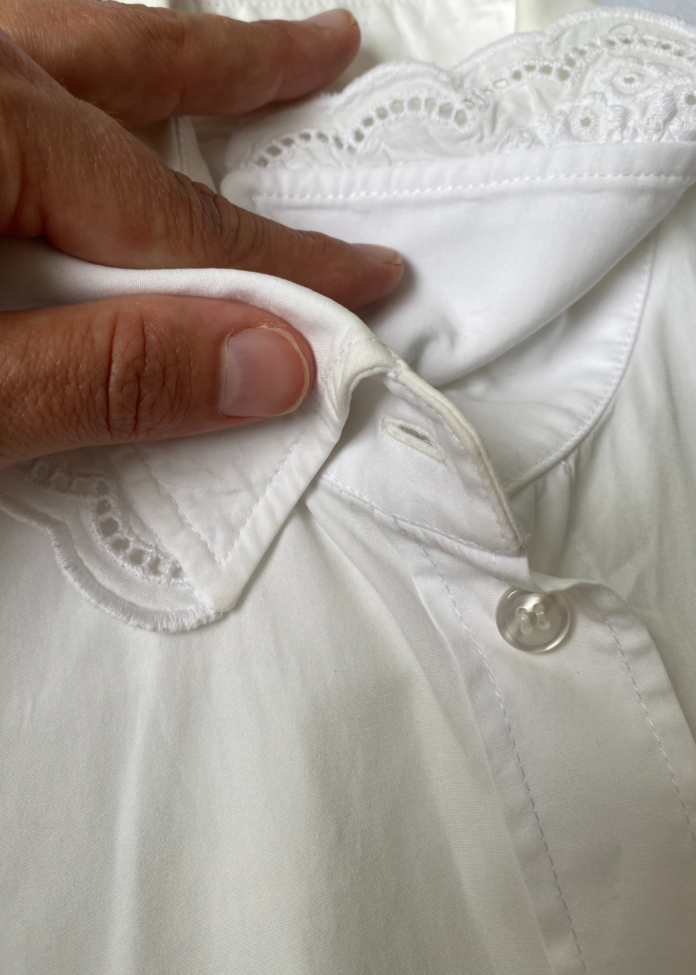 SIMONE ROCHA (AS IS) Broderie Anglaise Collar Shirt