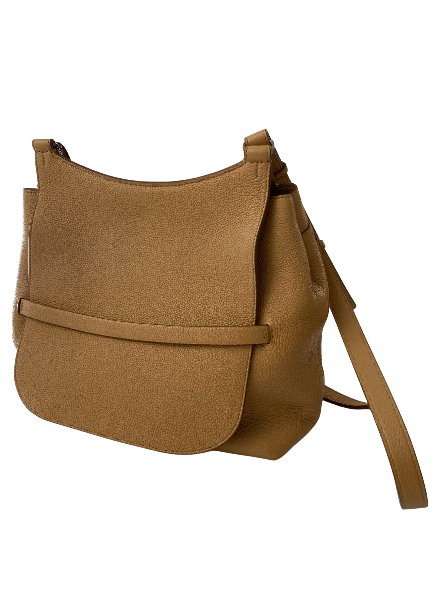 THE ROW (AS IS) 'Sideby' Pebbled Leather Flap Crossbody Bag