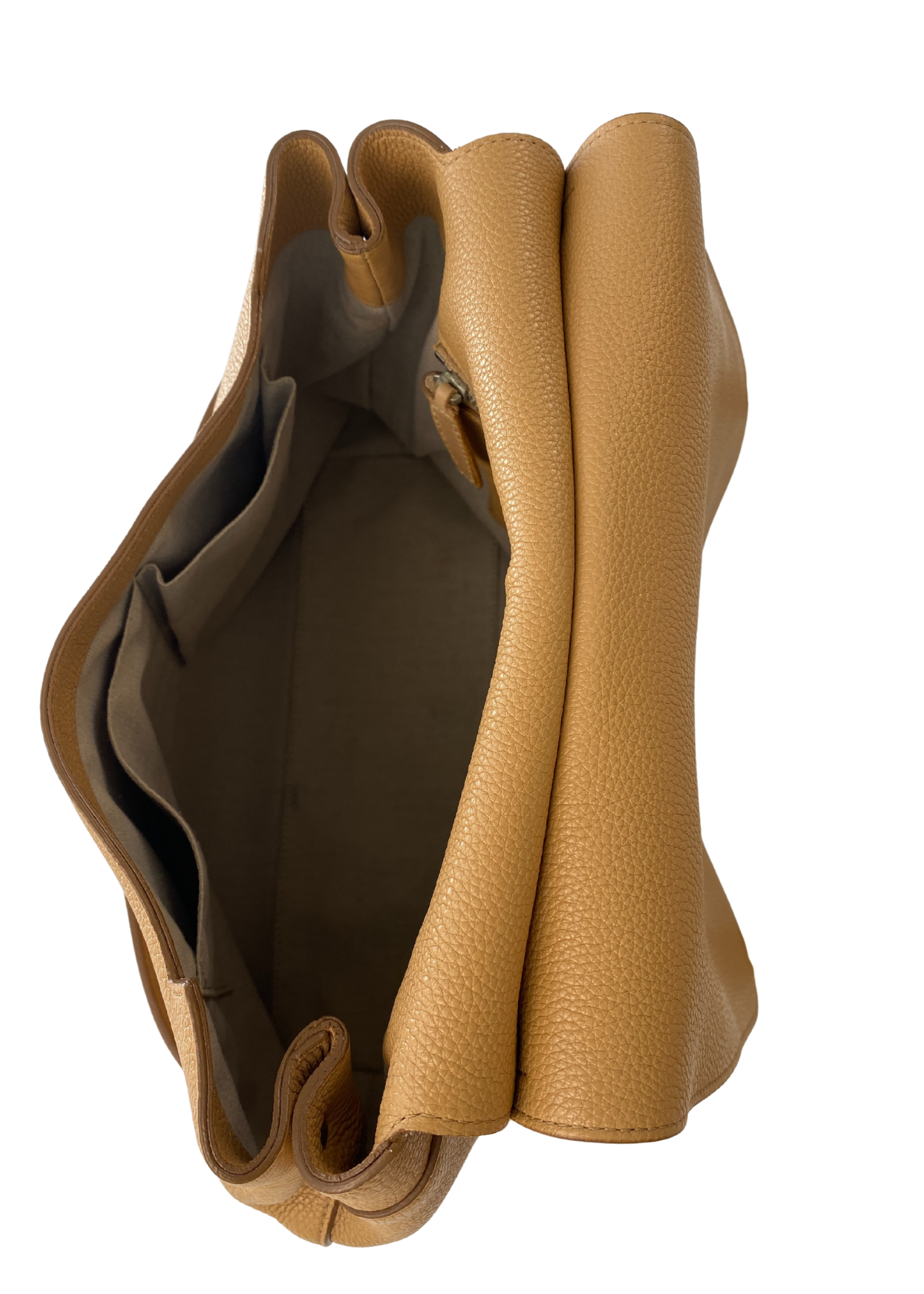 THE ROW (AS IS) 'Sideby' Pebbled Leather Flap Crossbody Bag