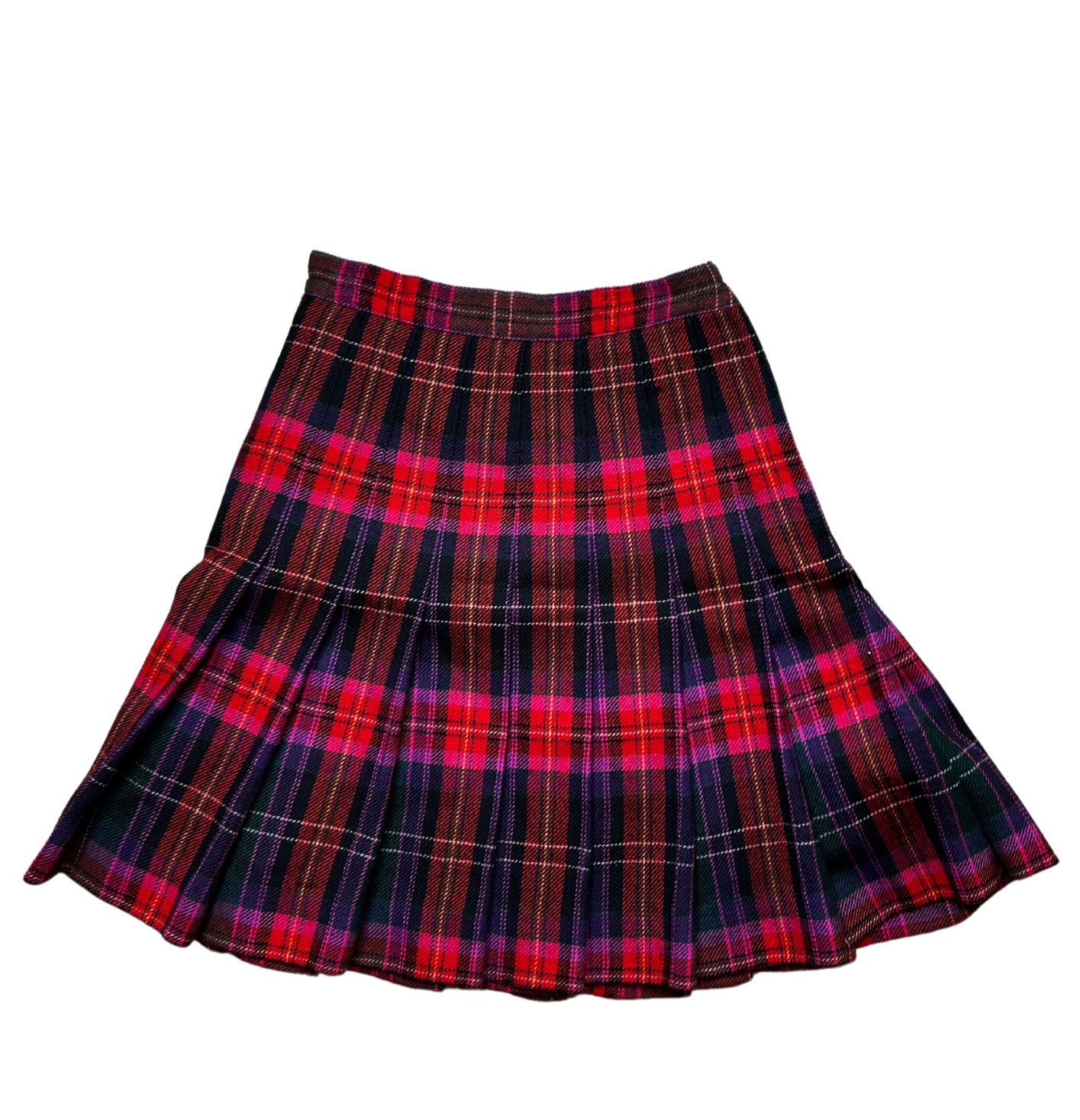 MONDI VINTAGE Tartan Pleated Skirt