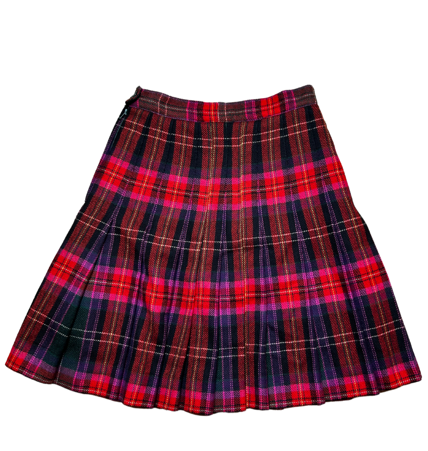 MONDI VINTAGE Tartan Pleated Skirt