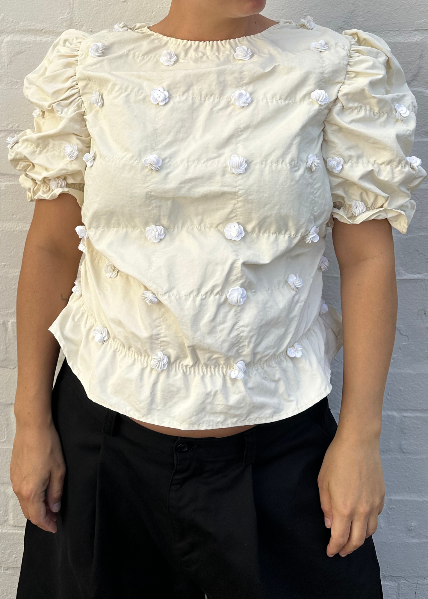 SHUSHU/TONG (AS IS) AW2021 Sequin 'Folding Top'