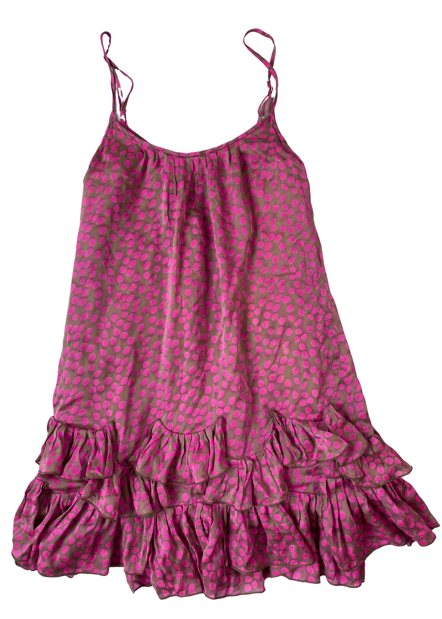 ALANNAH HILL Polkadot Silk Mini Dress