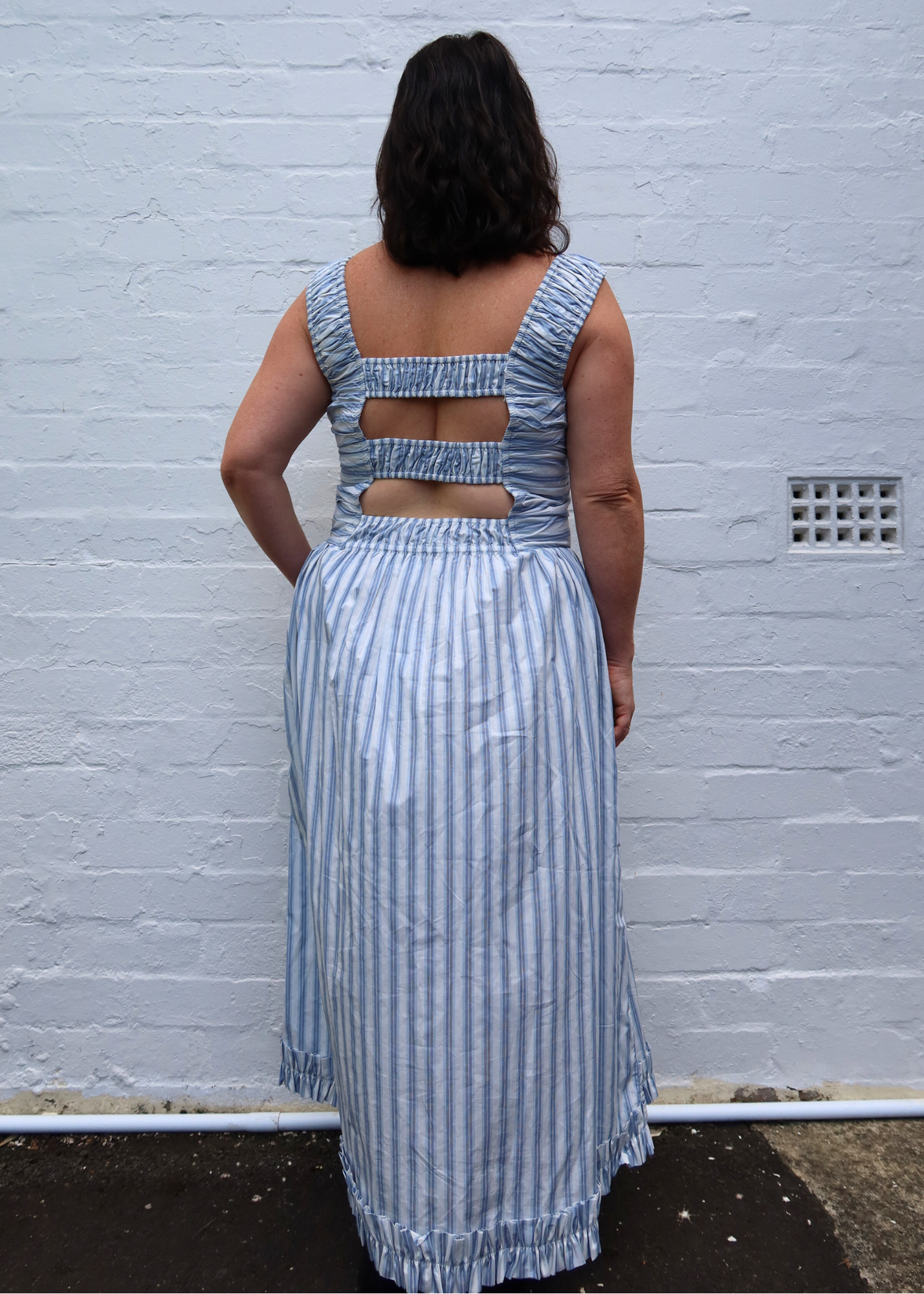 GANNI (BNWT) 'Egret' Maxi Dress