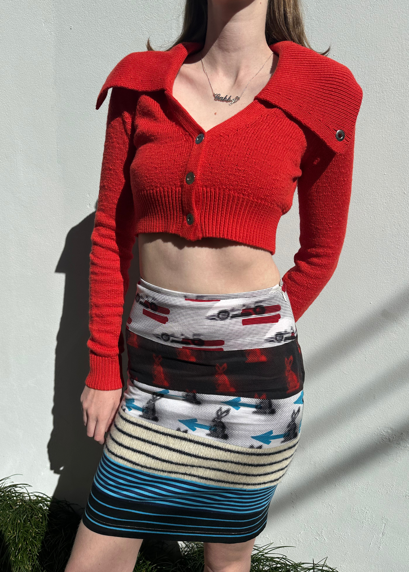HELMUT LANG Crop Knit Sweater