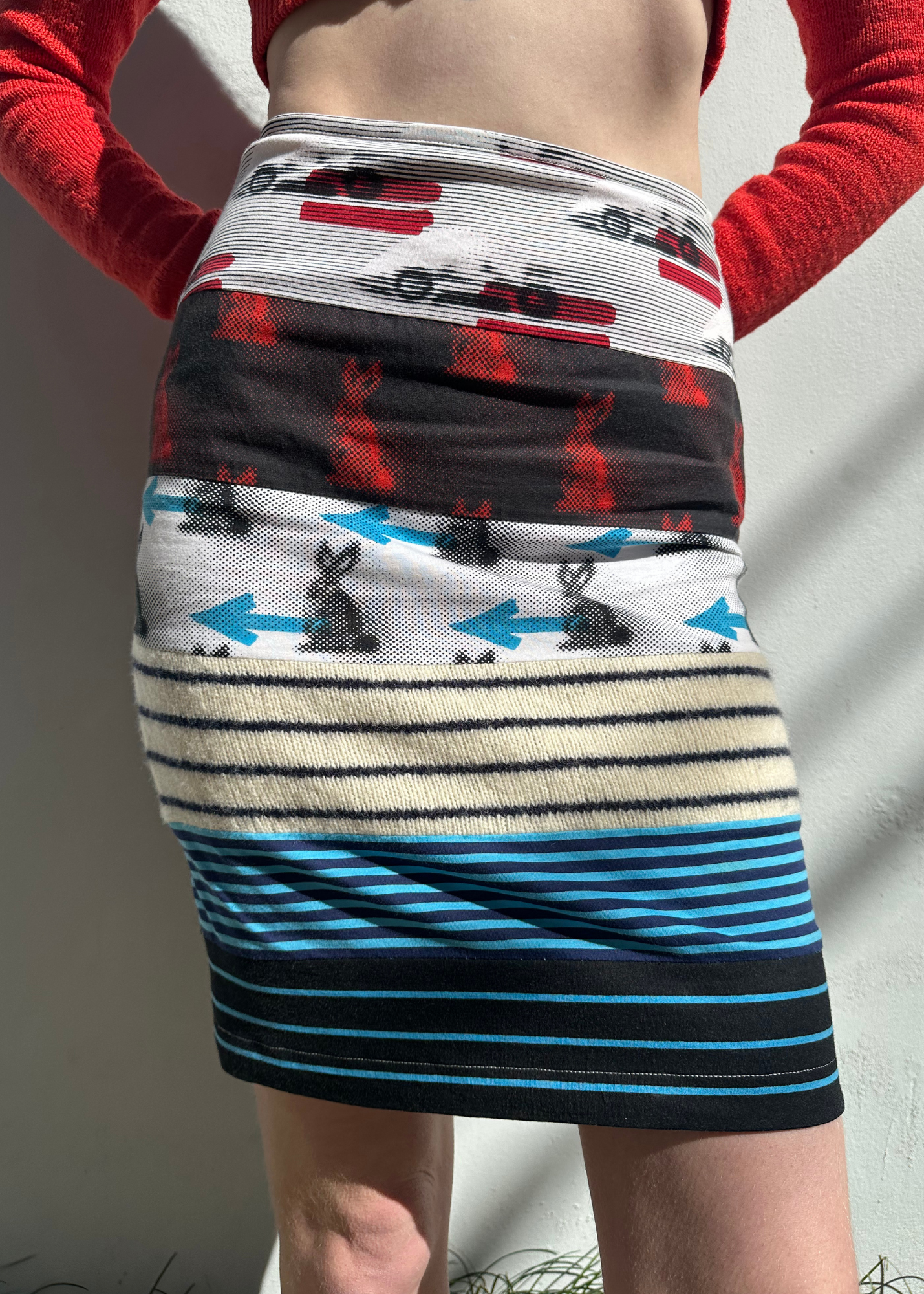 PRADA 2016 'Sable Rabbit' Mini Skirt