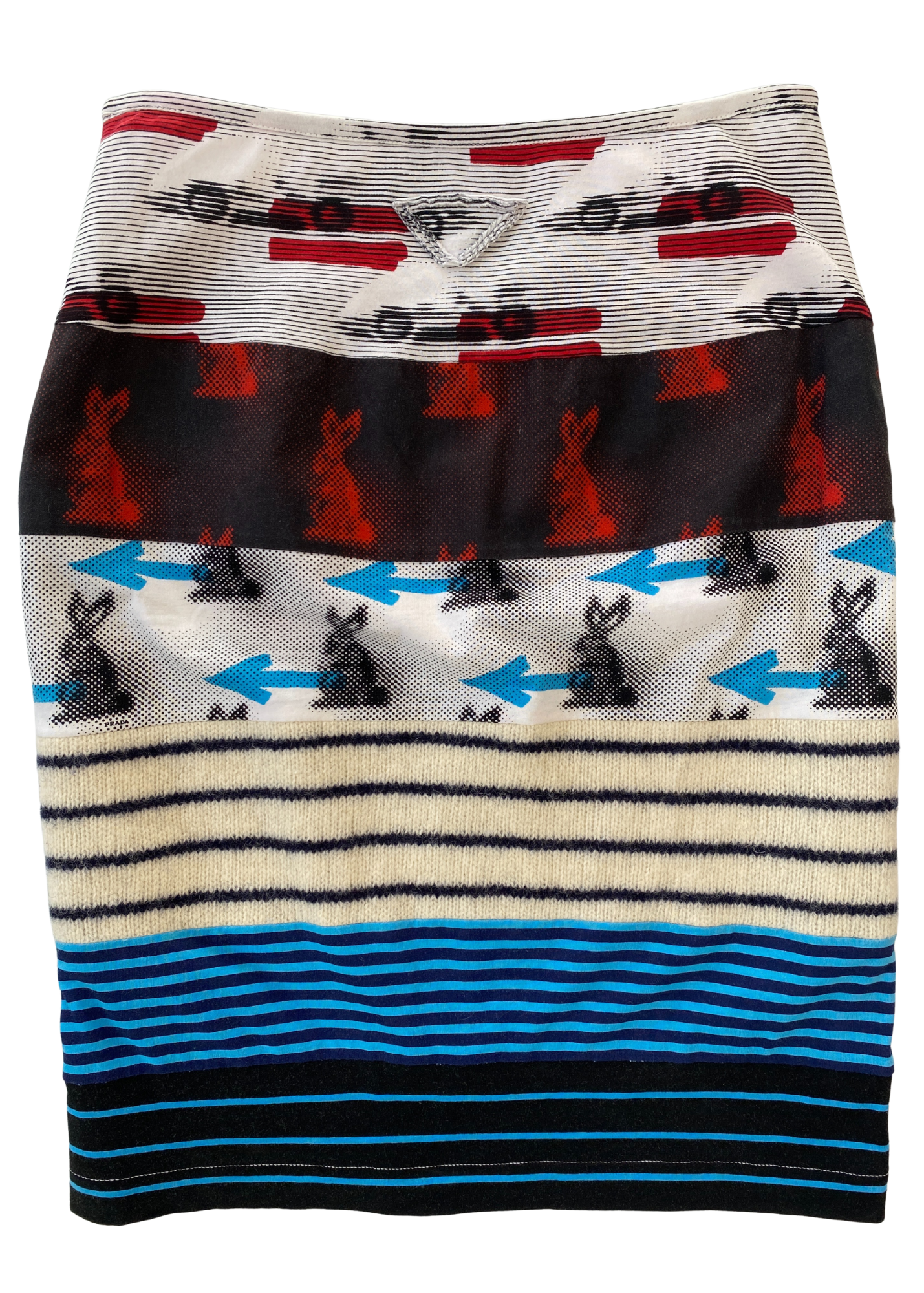 PRADA 2016 'Sable Rabbit' Mini Skirt