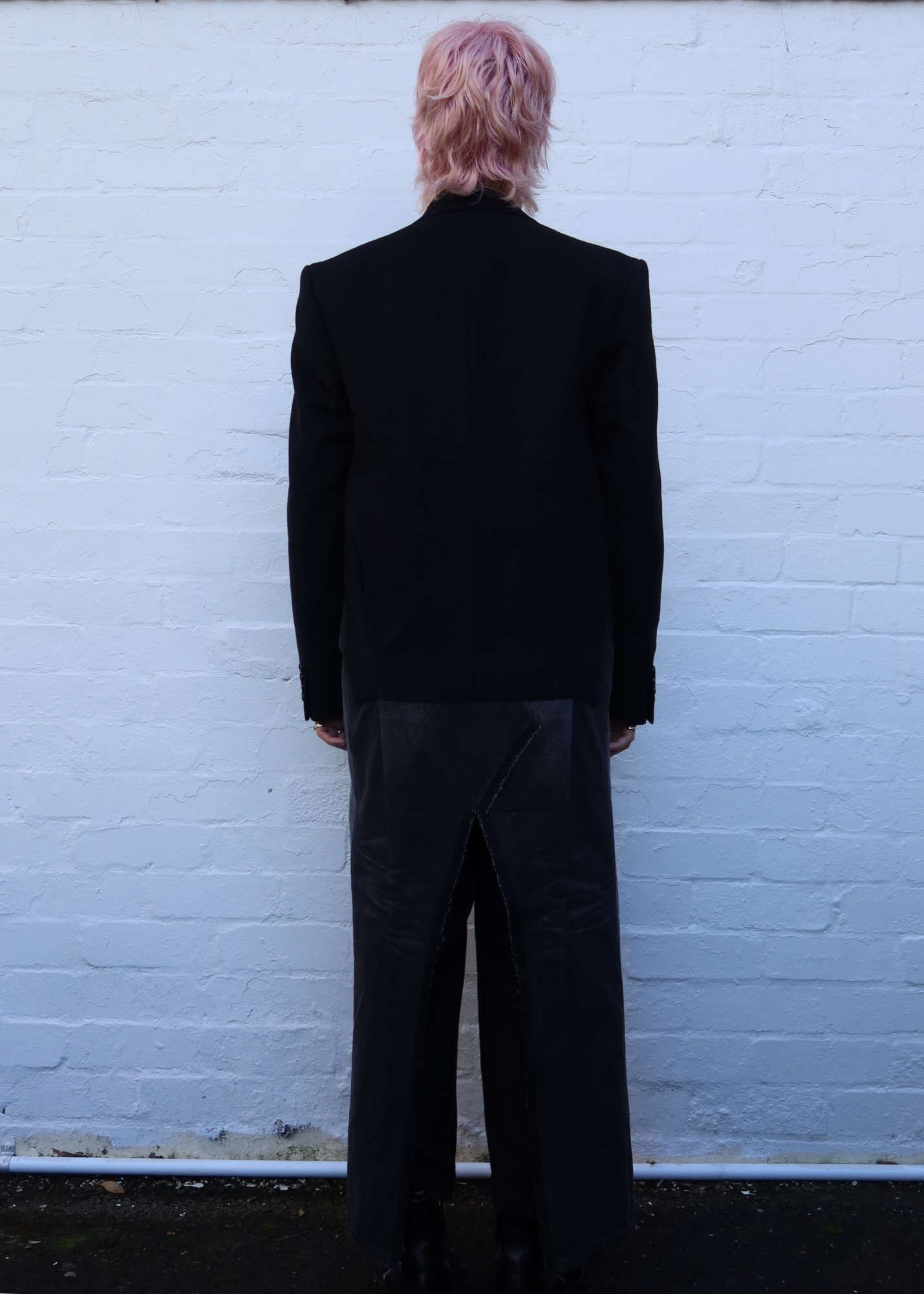 JUNYA WATANABE X LEVI'S 2023 Wool/Cashmere Maxi Coat W/ Reworked Denim