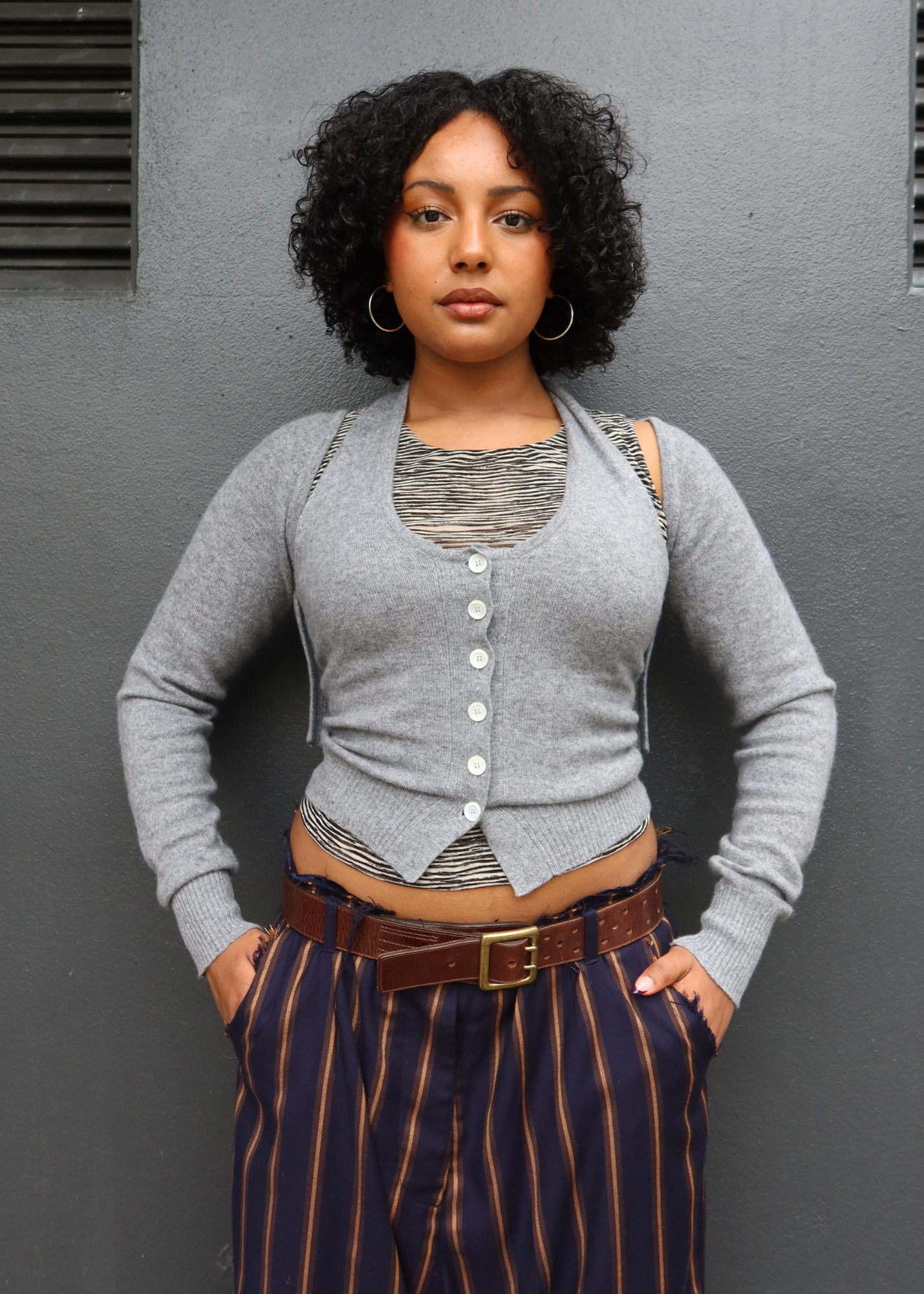 MAGGIE MARILYN 'First Date Feeling' Wool/Cashmere Halter & Bolero Set