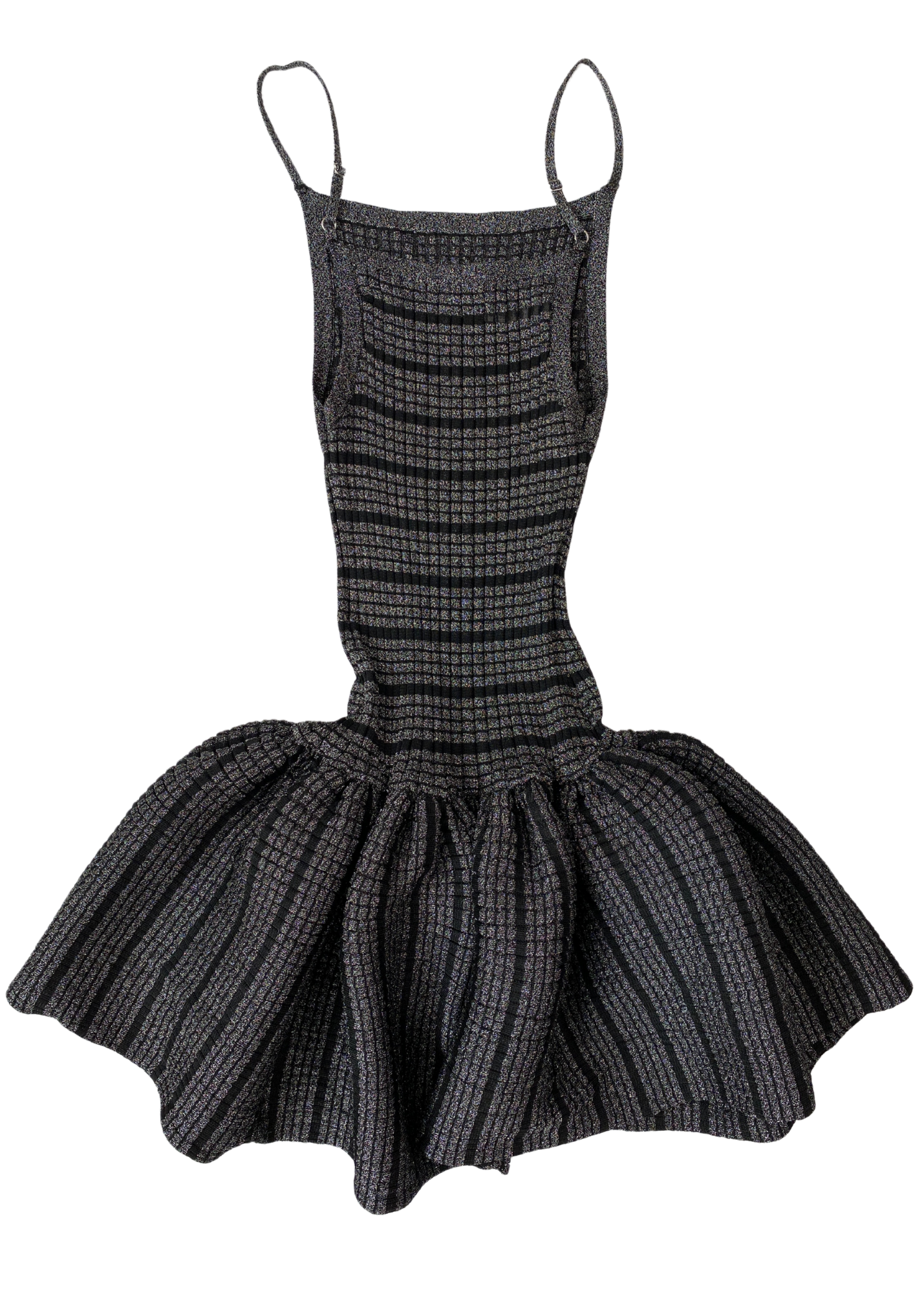 ARTHUR APPAREL Lurex Ribbed Mini Dress
