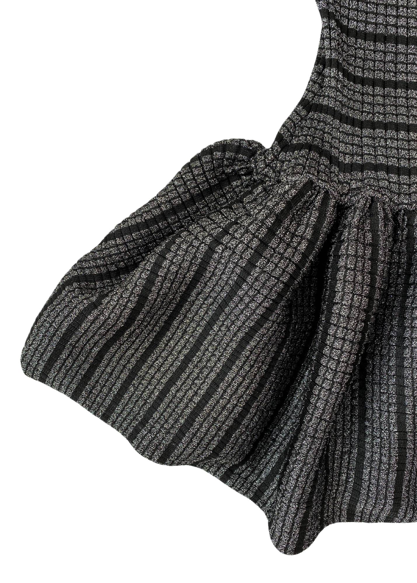 ARTHUR APPAREL Lurex Ribbed Mini Dress