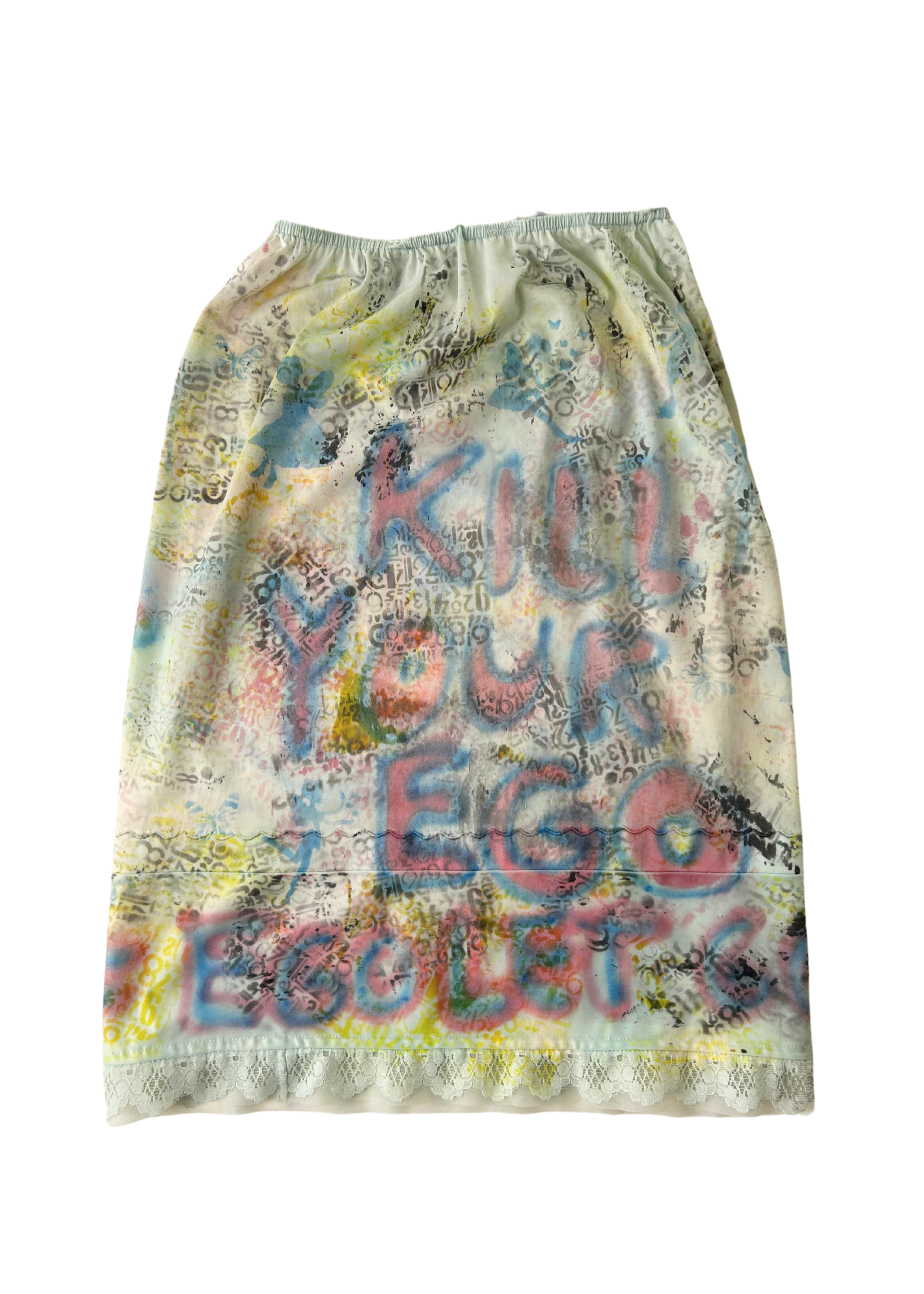 EGG LEMON 'Kill Your Ego' Slip Skirt