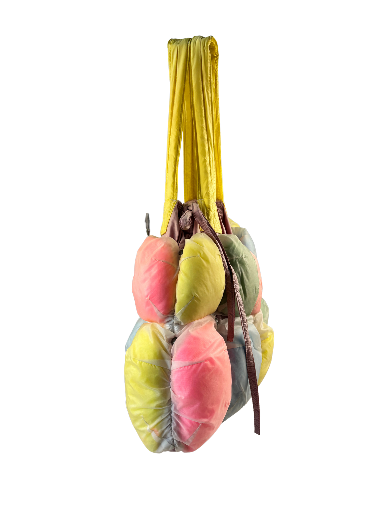 MARITHE FRANCOIS GIRBAUD 2000s Pastel Multi 'Pokachu' Puffer Bag