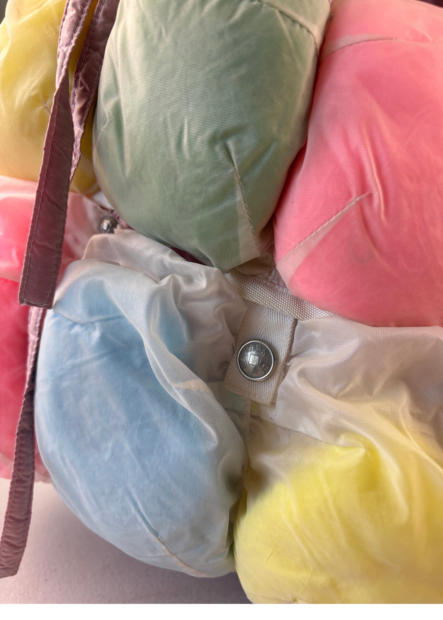 MARITHE FRANCOIS GIRBAUD 2000s Pastel Multi 'Pokachu' Puffer Bag