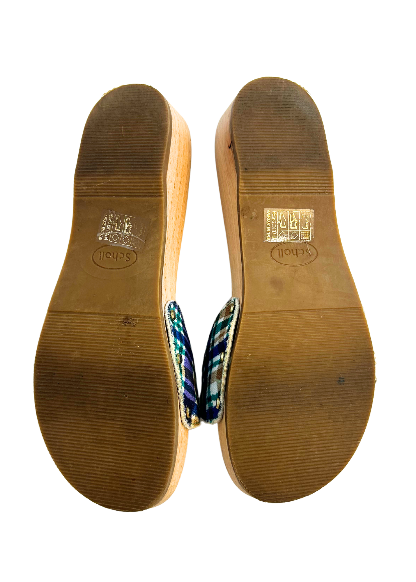 GANNI X SCHOLL (AS IS) Wooden Slides