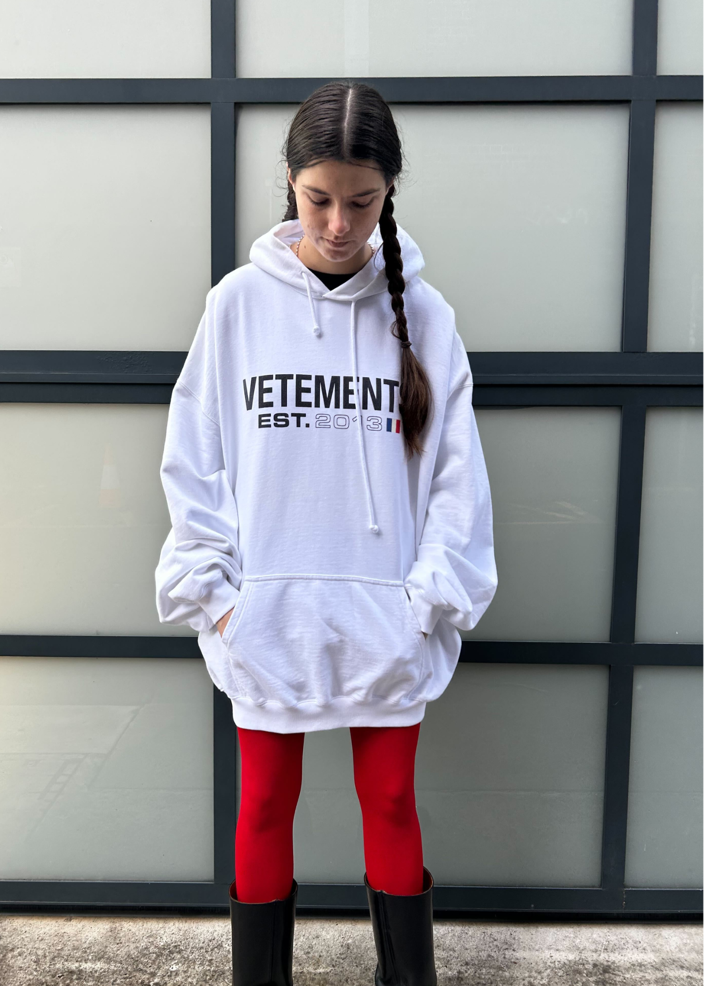 VETEMENTS (AS IS) AW2003 Logo Print Hoodie