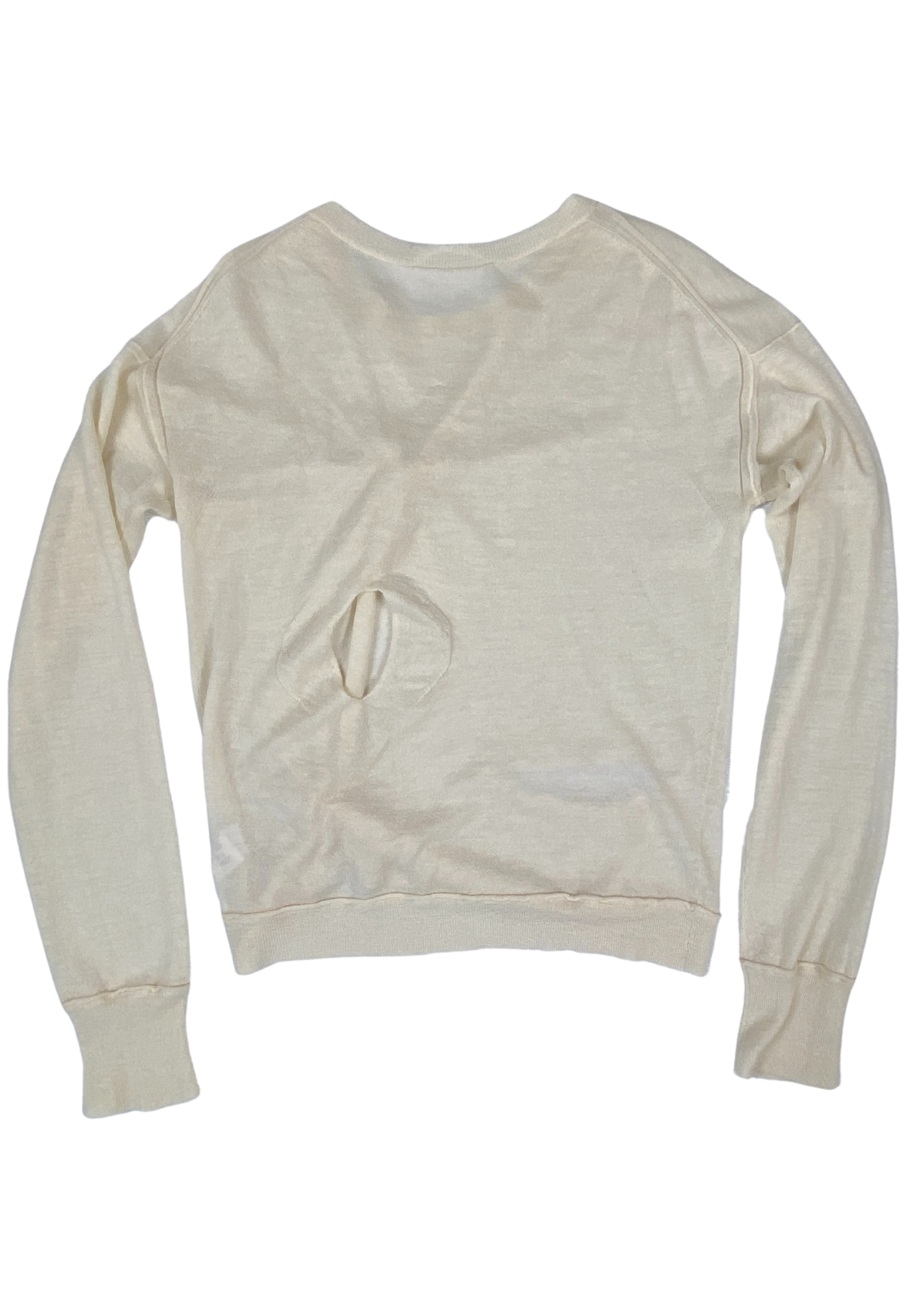 HELMUT LANG Cashmere Knot Cut Out Fine Knit