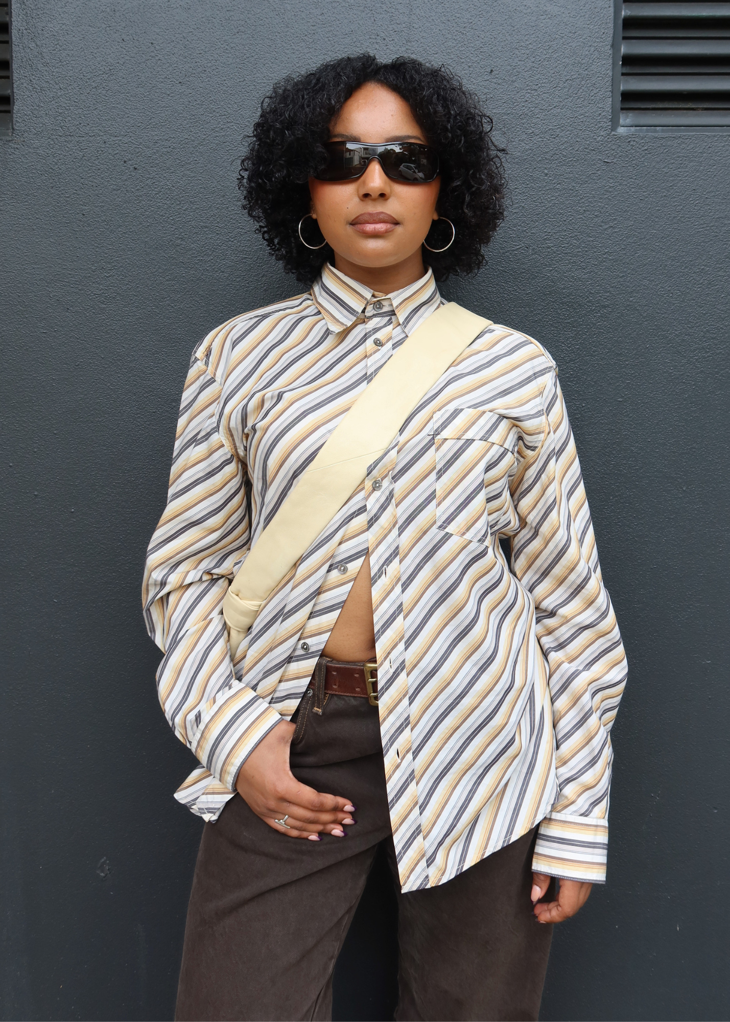 D&G BY DOLCE & GABBANA (AS IS) Diagonal Stripe Shirt
