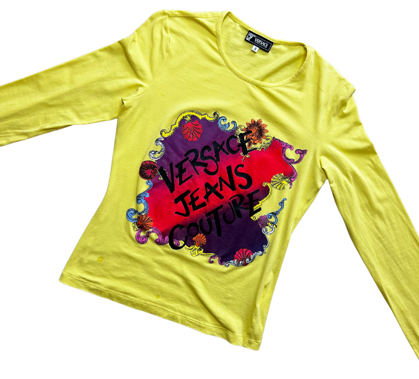 VERSACE JEANS COUTURE VINTAGE (AS IS) Baroque Long Sleeve Top