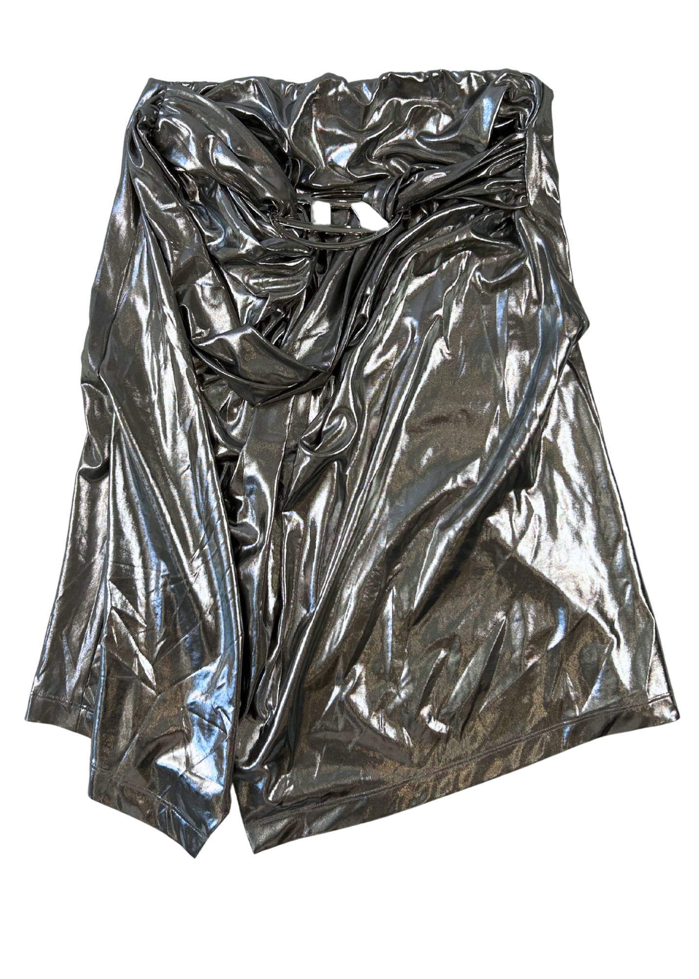 DIESEL (BNWT) 'Melt Gonna' Silver Belt Midi Skirt