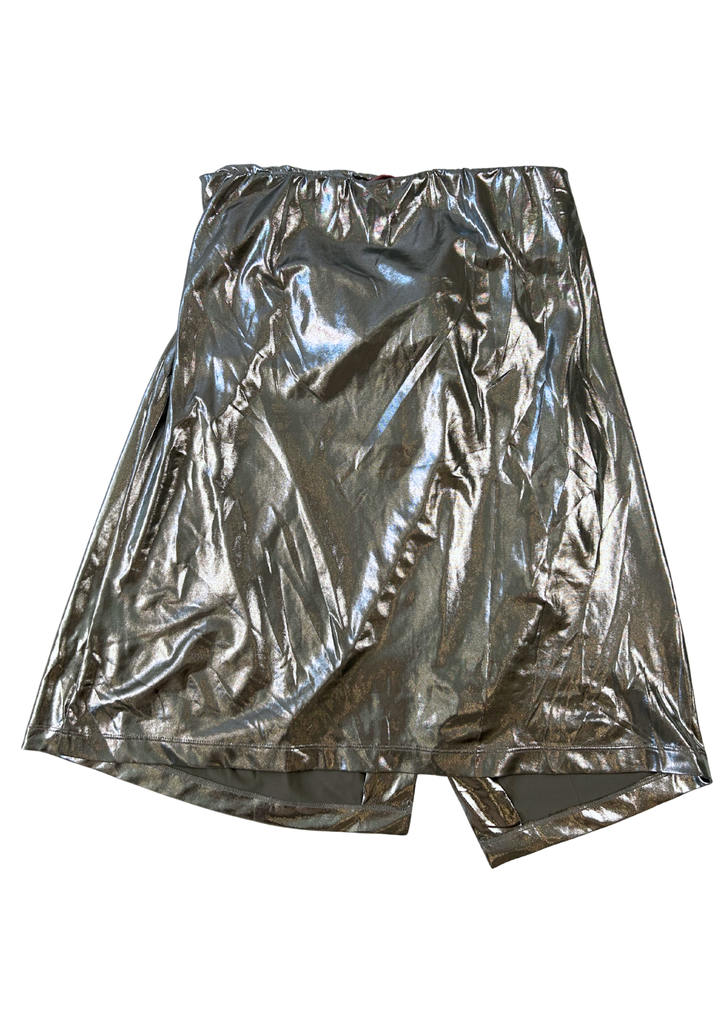 DIESEL (BNWT) 'Melt Gonna' Silver Belt Midi Skirt