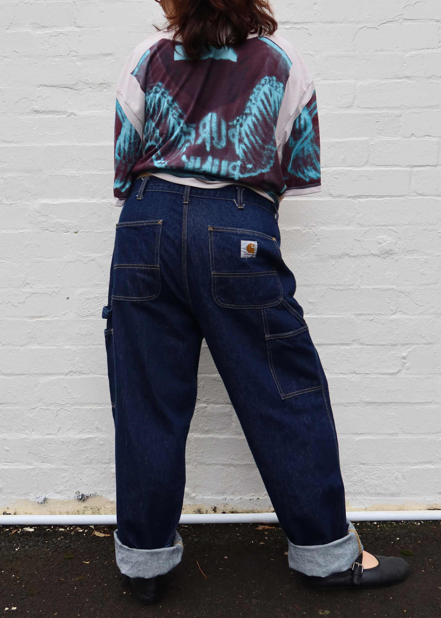 CARHARTT WIP 'Single Knee Pant' Dark Wash Carpenter Jeans