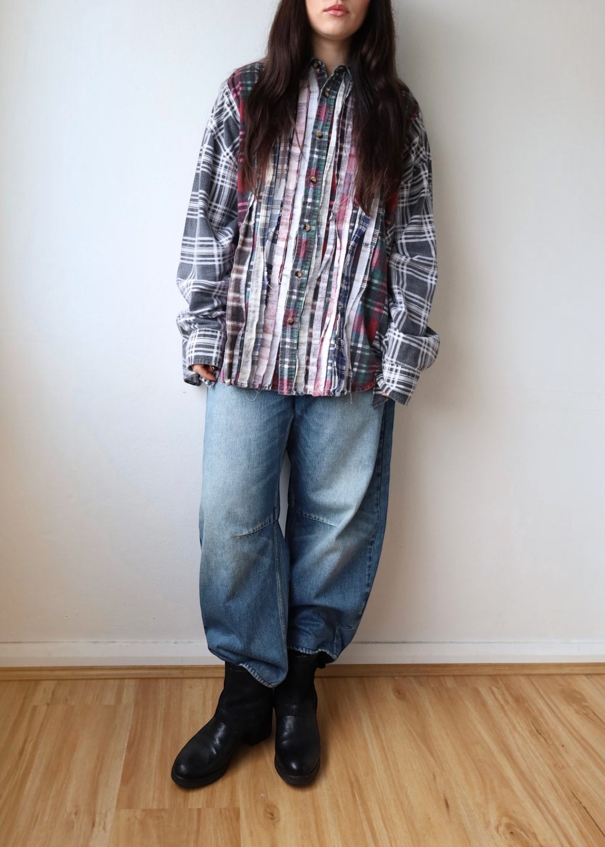 NEEDLES Rebuilt Multicolour Patchwork Button-Up
