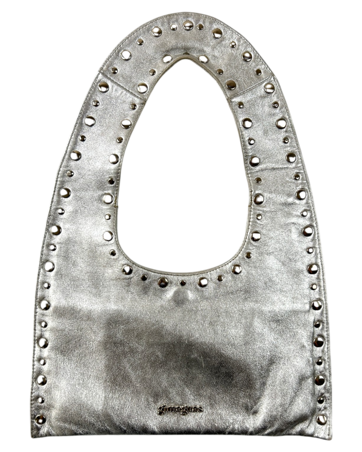 GIMAGUAS (AS IS) Silver 'Mini Franca' Studded Bag
