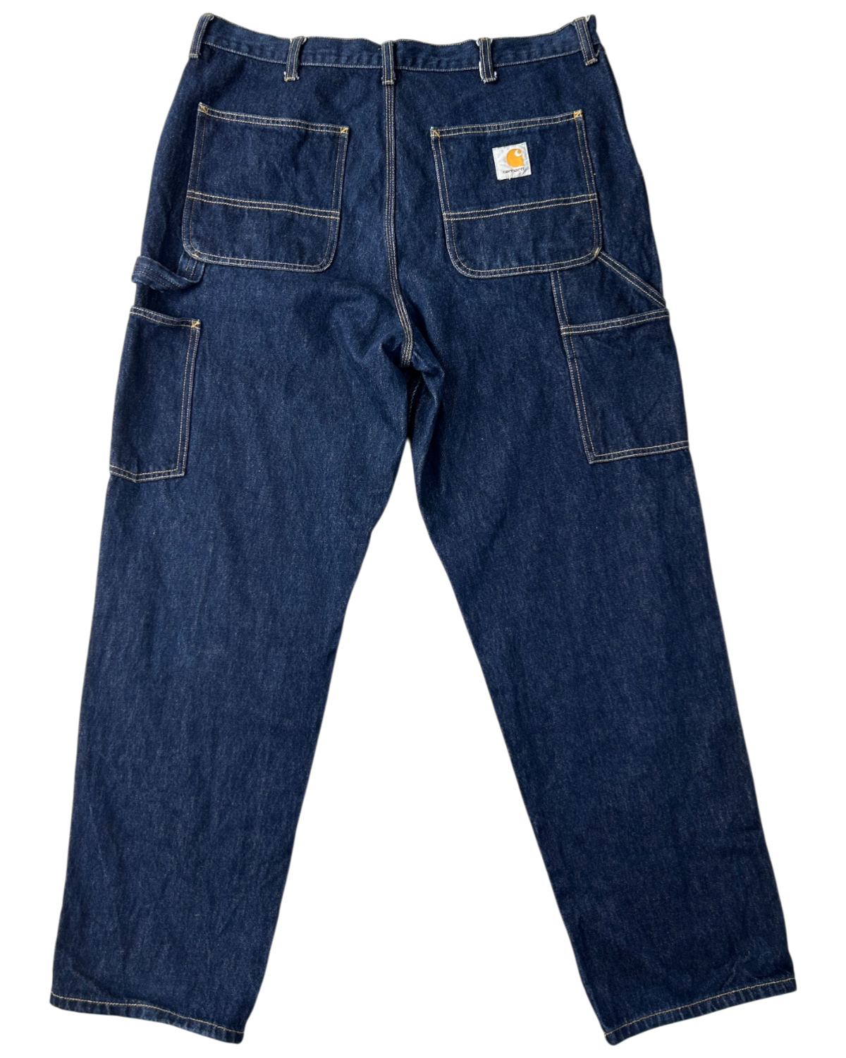 CARHARTT WIP 'Single Knee Pant' Dark Wash Carpenter Jeans