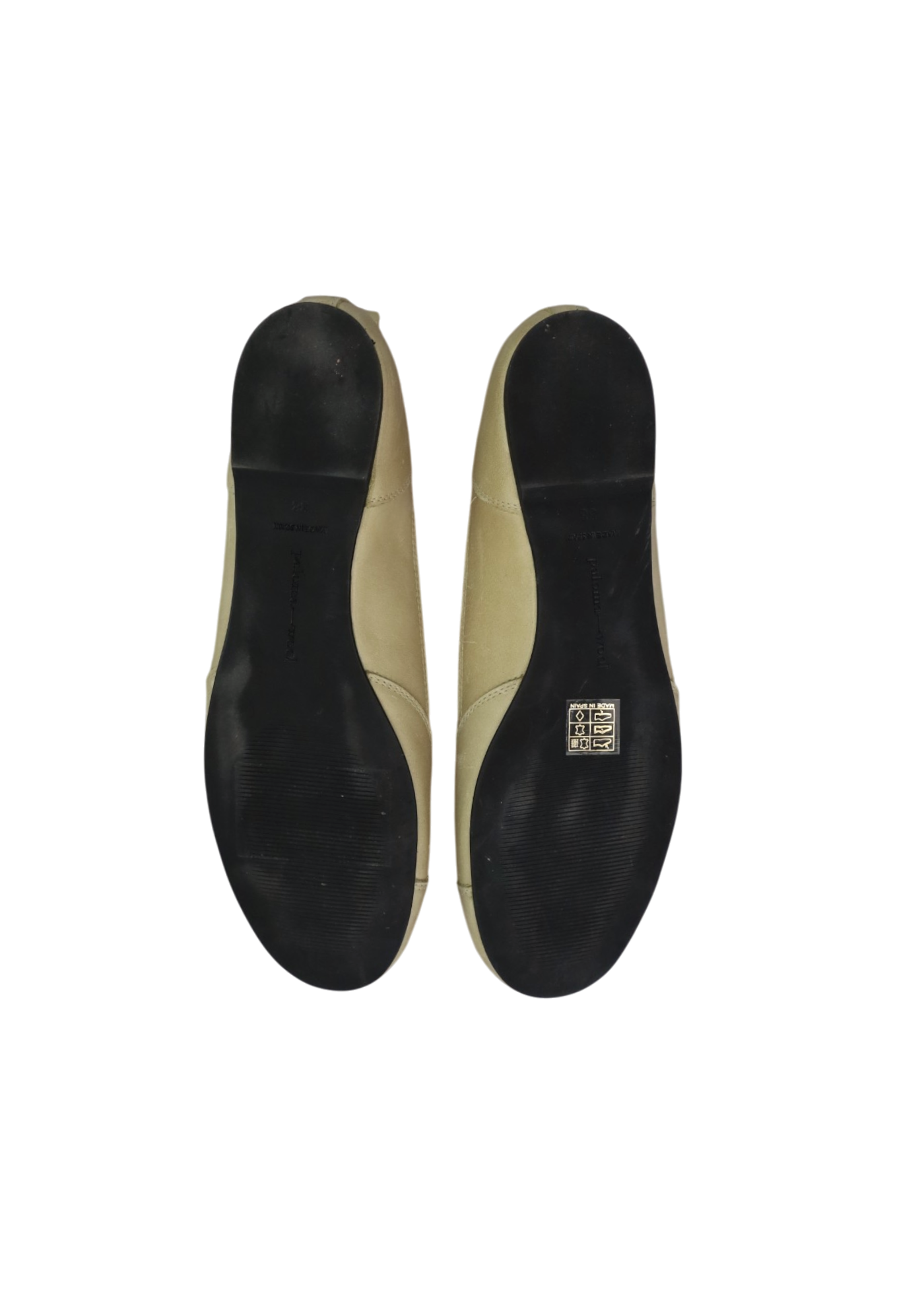 PALOMA WOOL Beige 'Pili Mesh' Ballet Flats