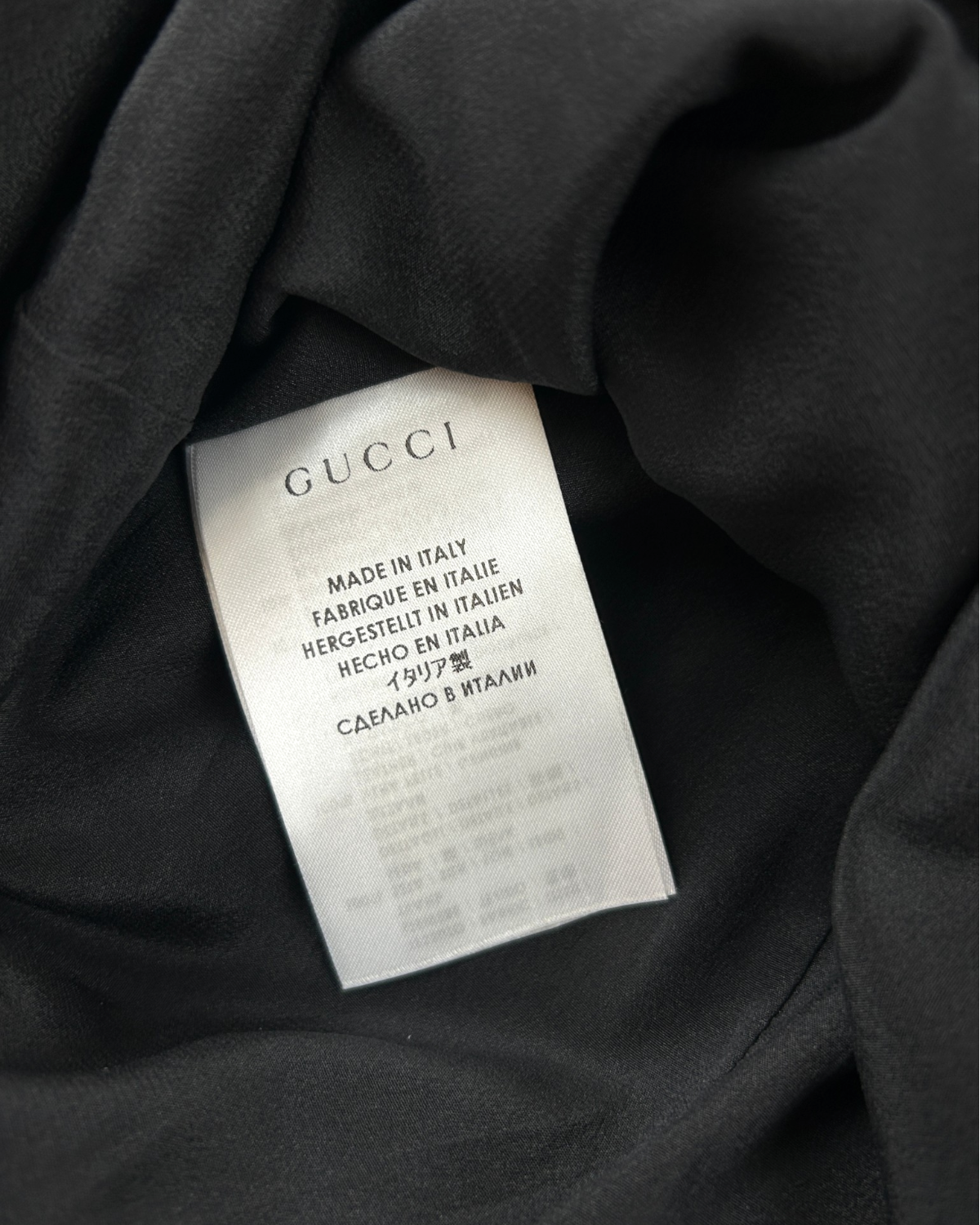 GUCCI Pre Fall 2014 Silk/Leather Halter Cross Back Mini Dress