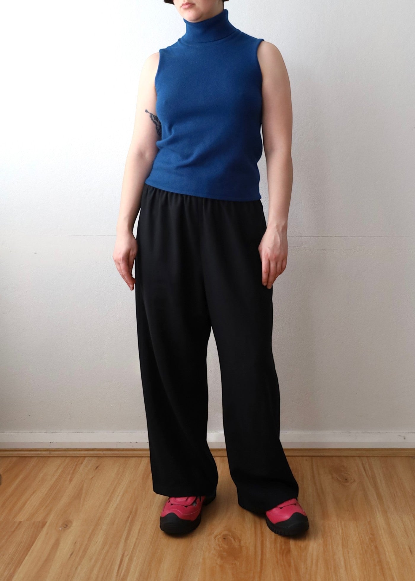 HERMES by Martin Margiela Blue Cashmere Turtleneck