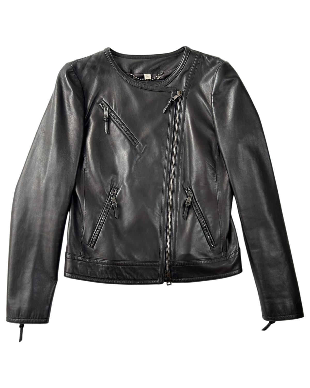 COACH Lamb Leather Moto Jacket