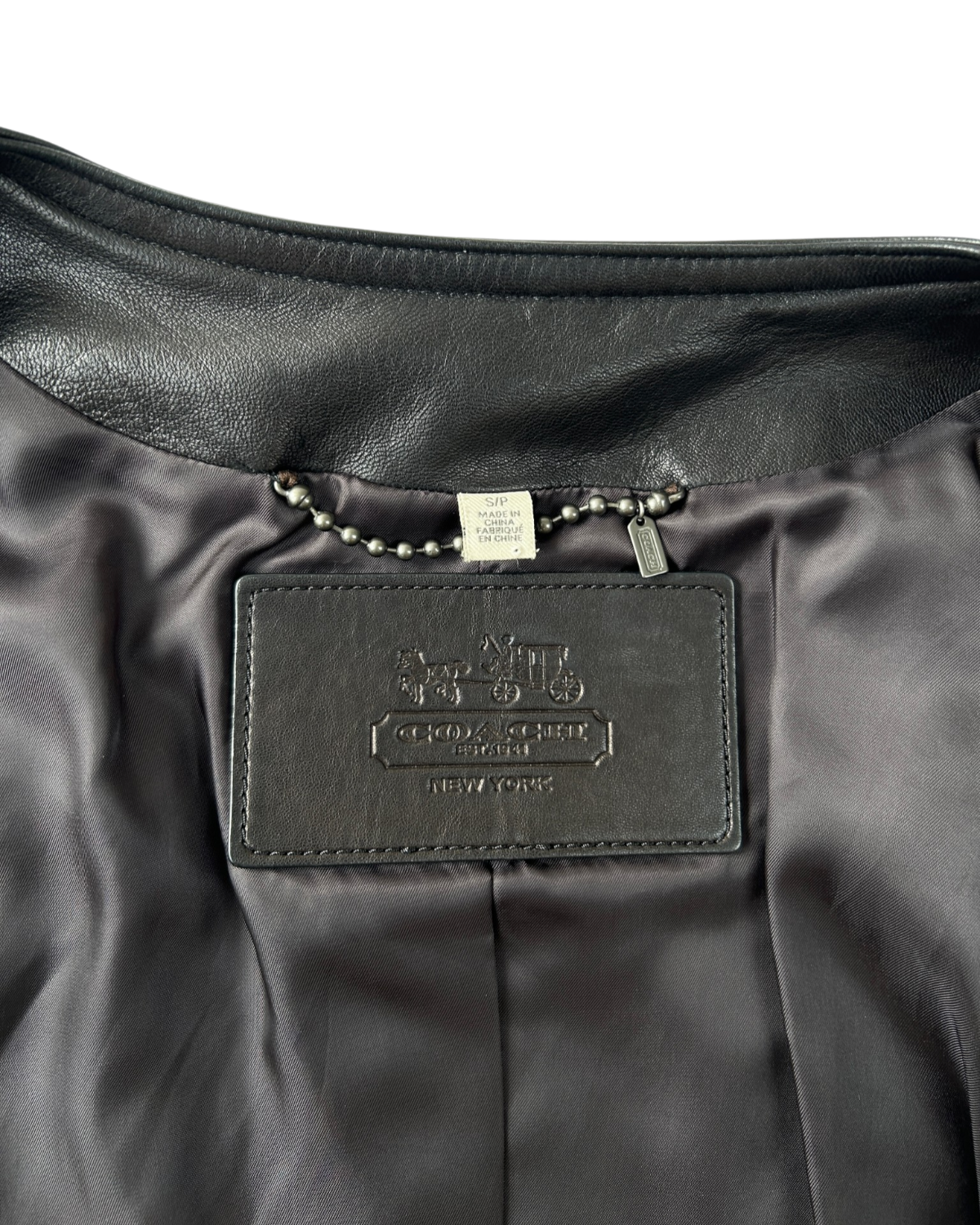 COACH Lamb Leather Moto Jacket