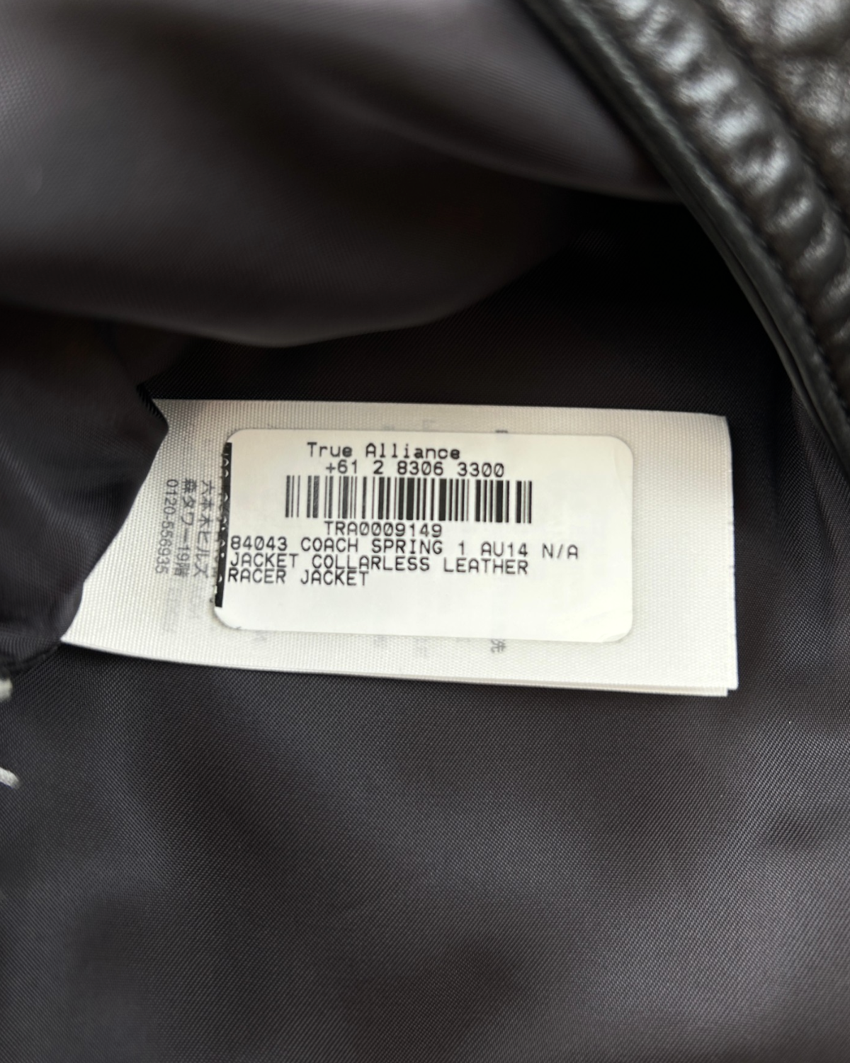 COACH Lamb Leather Moto Jacket