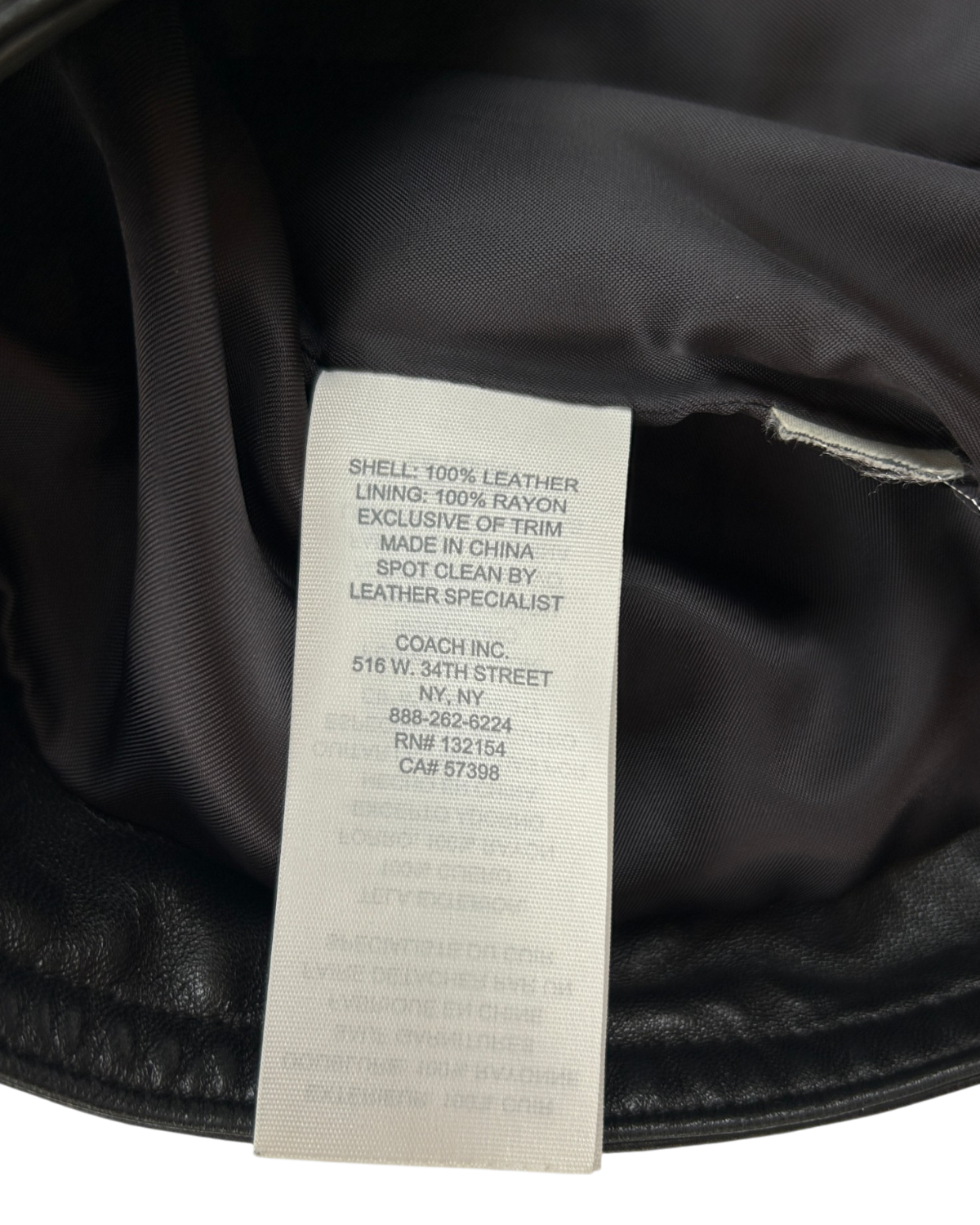 COACH Lamb Leather Moto Jacket