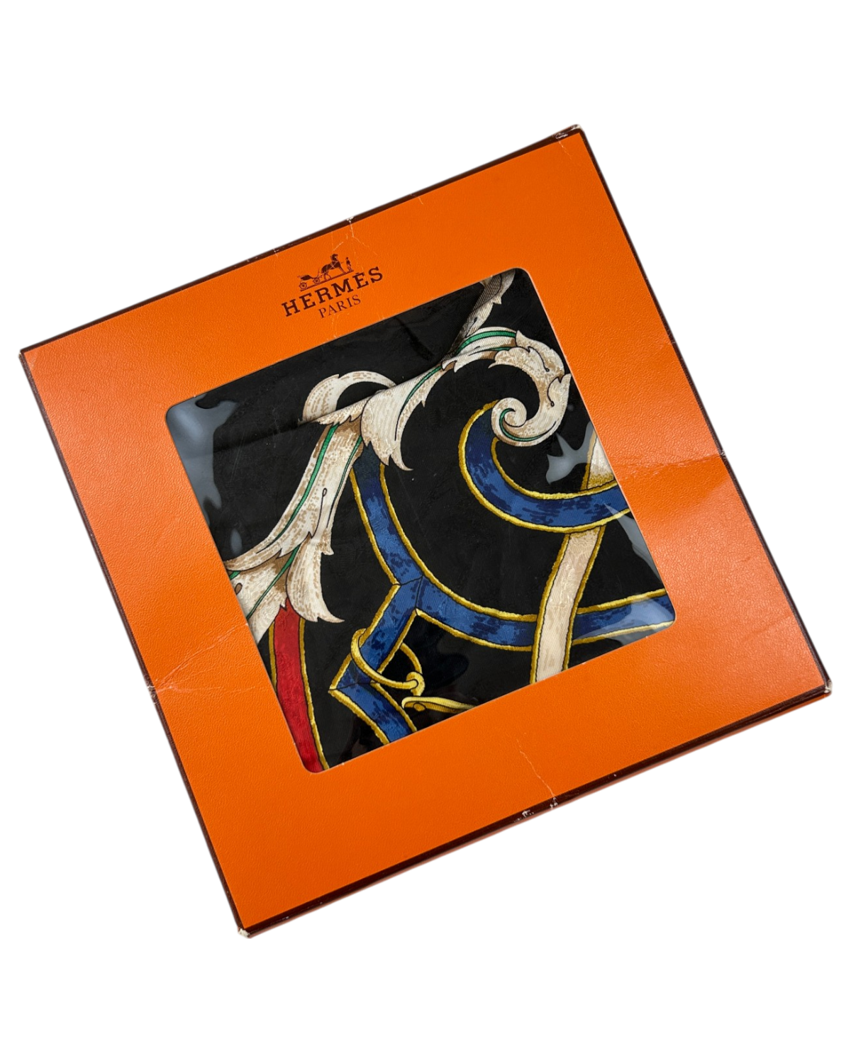HERMES 1994 'L'Instruction du Roy' Jacquard Silk Scarf