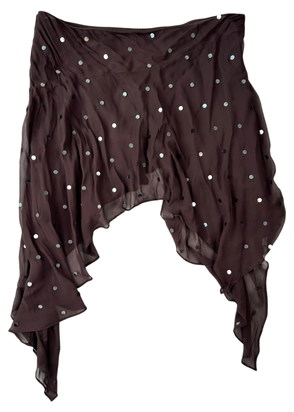 BEC & BRIDGE (NWT) 'Arielle Asym' Sheer Sequin Mini Skirt