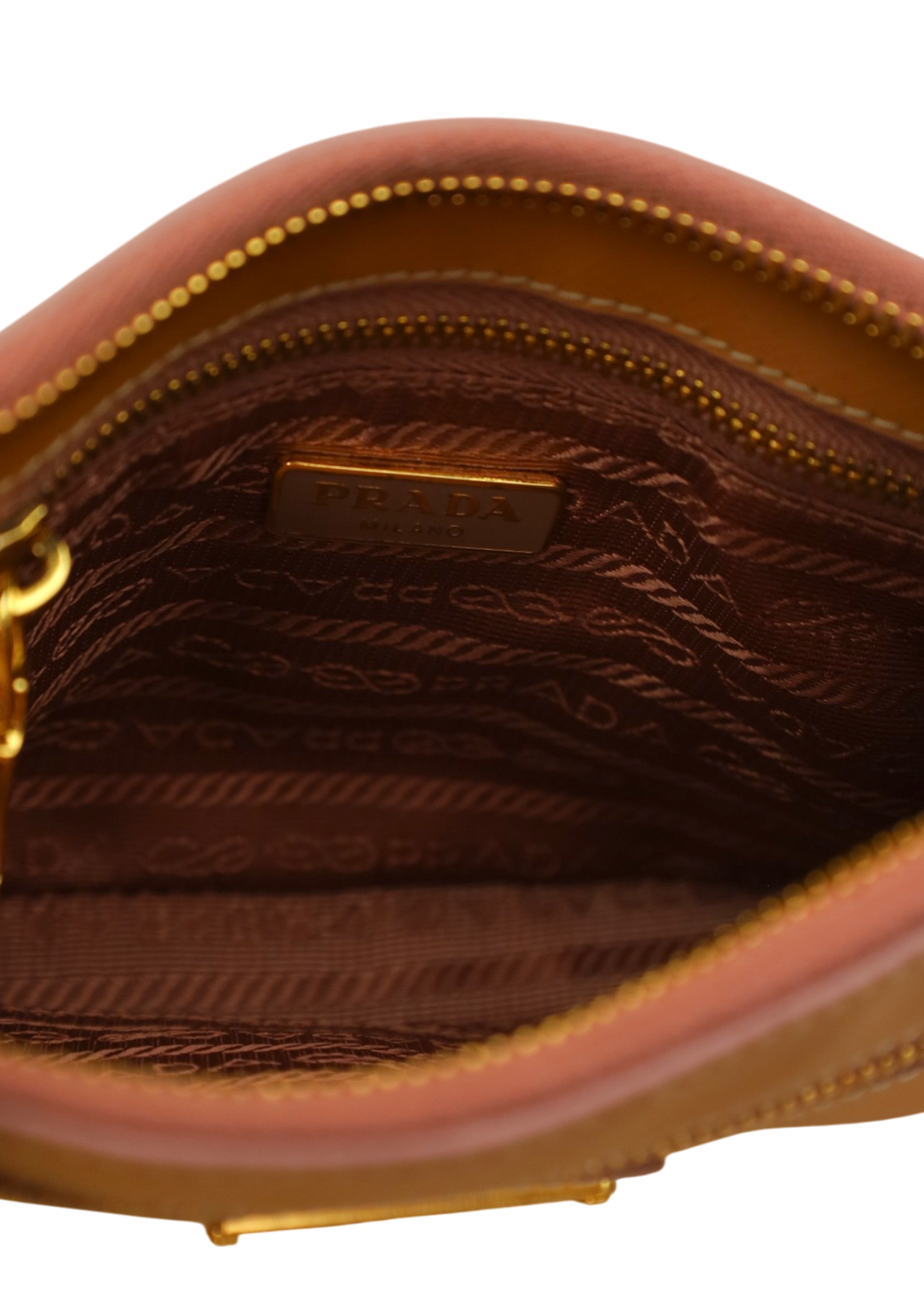 PRADA (AS IS) Yellow/Pink Patent Leather Gold Chain Bag