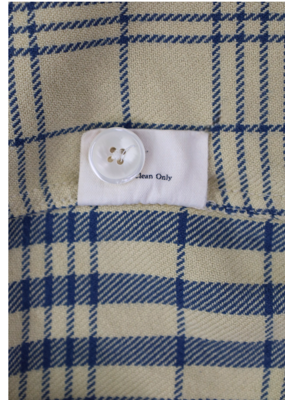 BODE Yellow/Blue Cotton Flannel Shirt